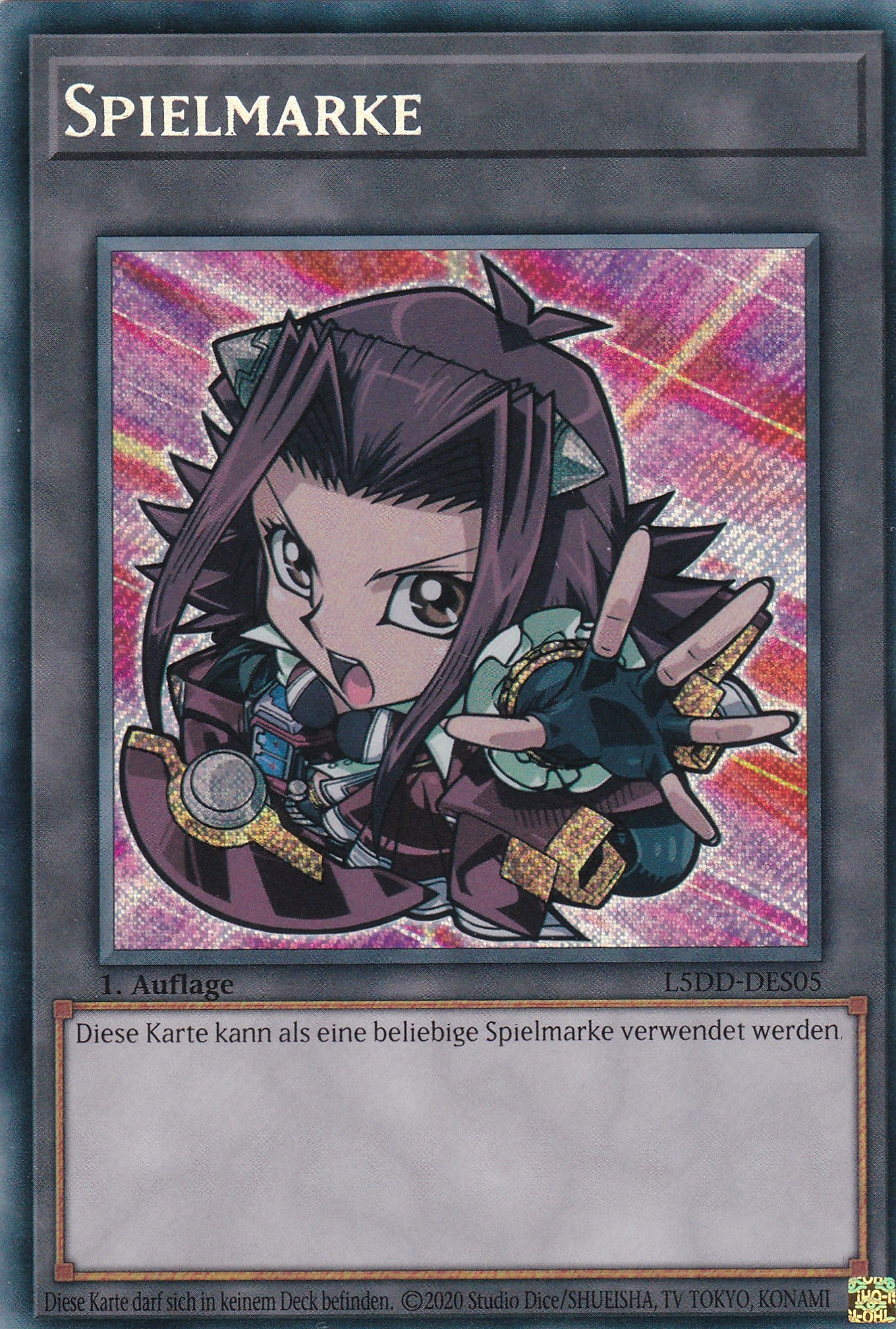 Token V.2 – L5DD-S05 – Secret Rare – DE – 1. Auflage – Legendary 5D's Decks
