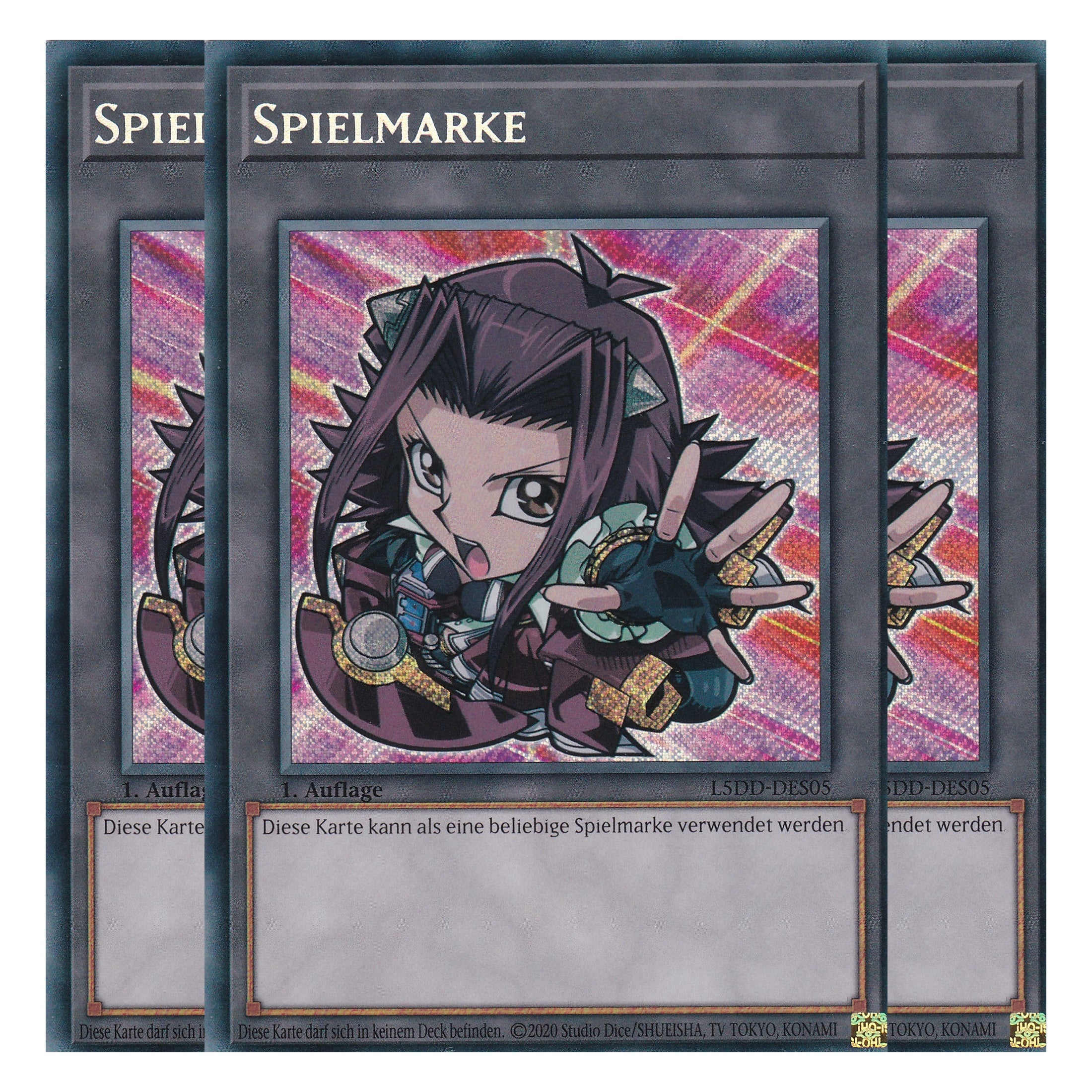 Token V.2 - L5DD-DES05 - Secret Rare - Deutsch - 1. Auflage - Legendary 5D's Decks - Playset (3 Kopien)