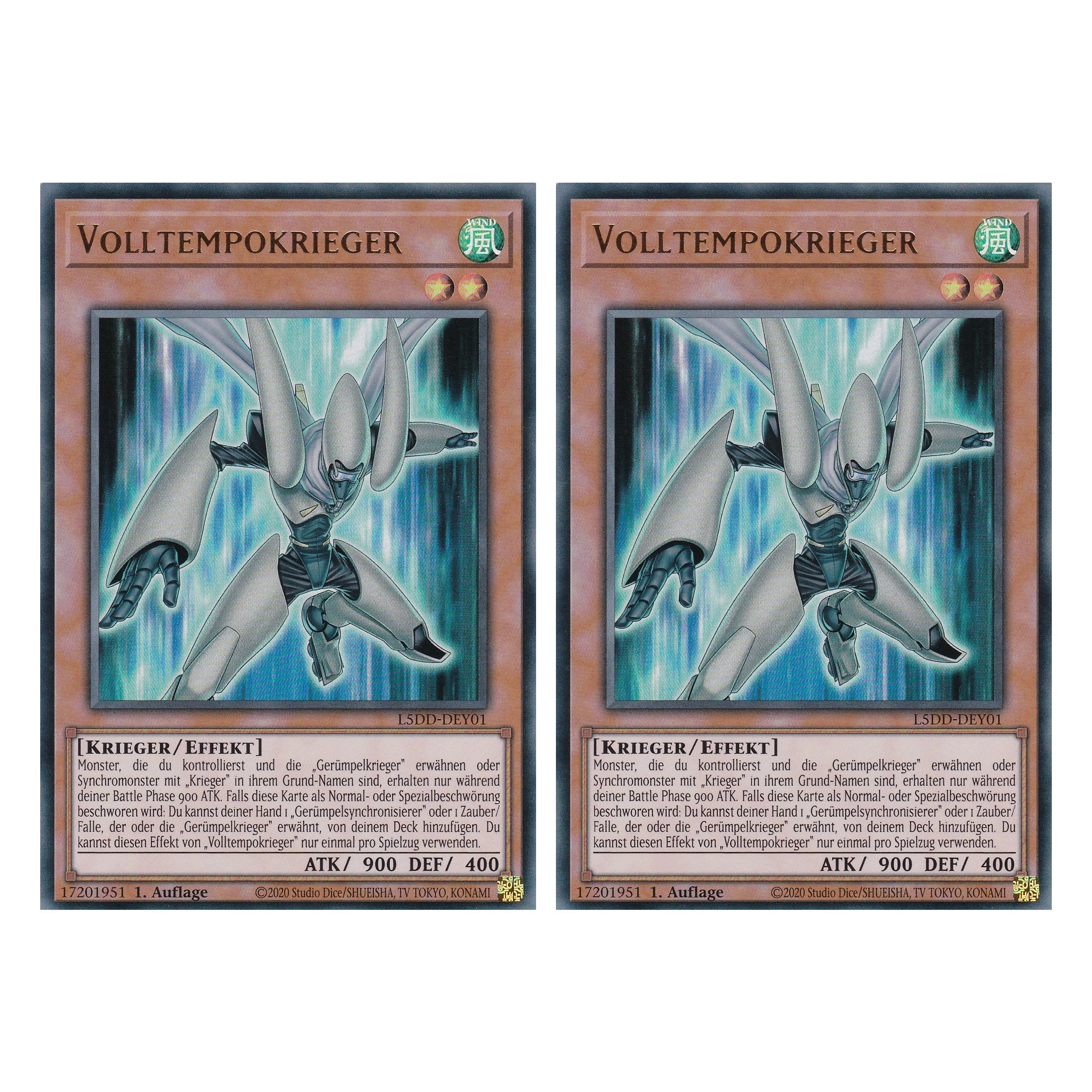 Volltempokrieger - L5DD-DEY01 - Ultra Rare - Deutsch - 1. Auflage - Legendary 5D's Decks - Duo Set (2 Stück) - Yu-Gi-Oh!