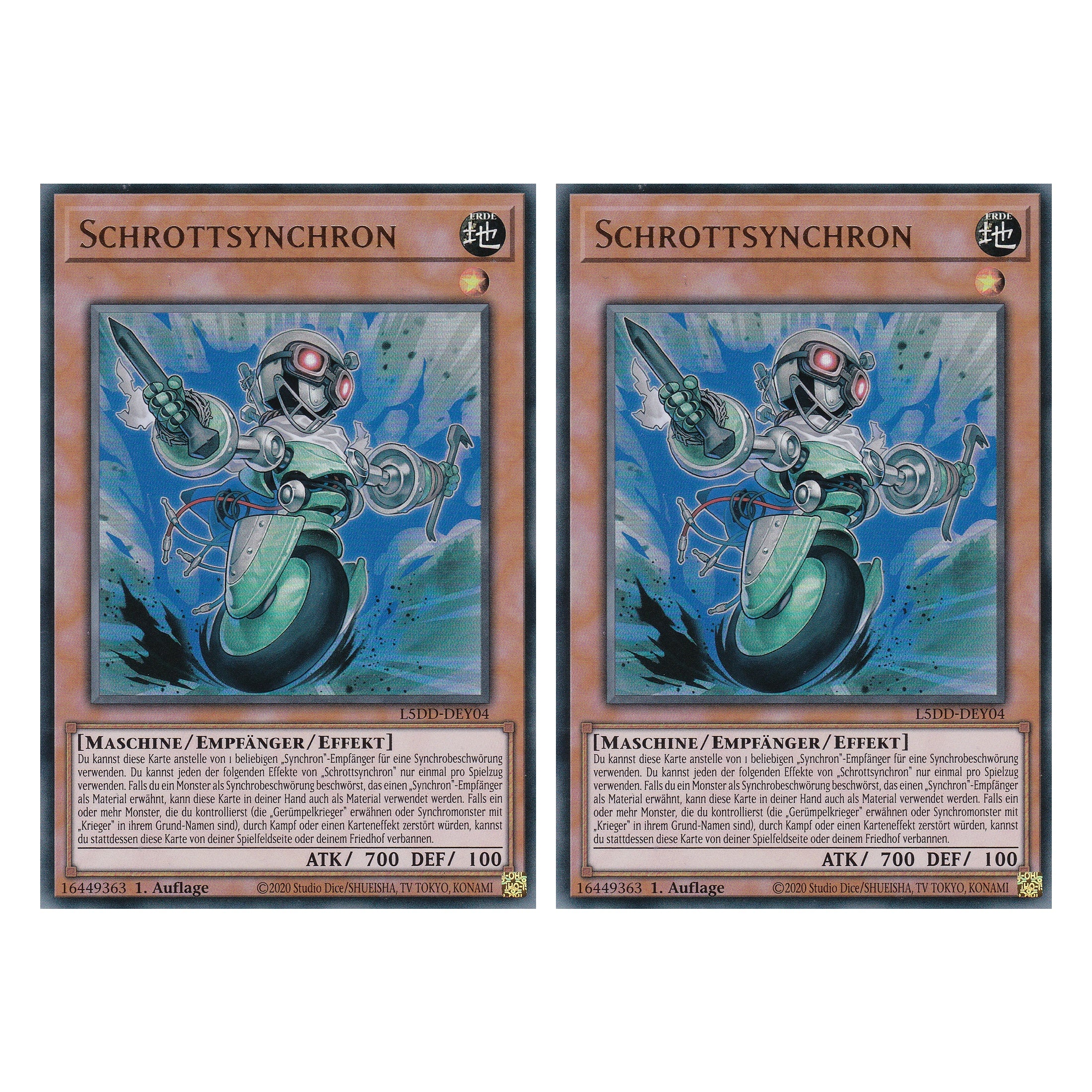 SchrottSynchron - L5DD-DEY04 - Ultra Rare - Deutsch - 1. Auflage - Legendary 5D's Decks - Duo Set (2 Stück) - Yu-Gi-Oh!