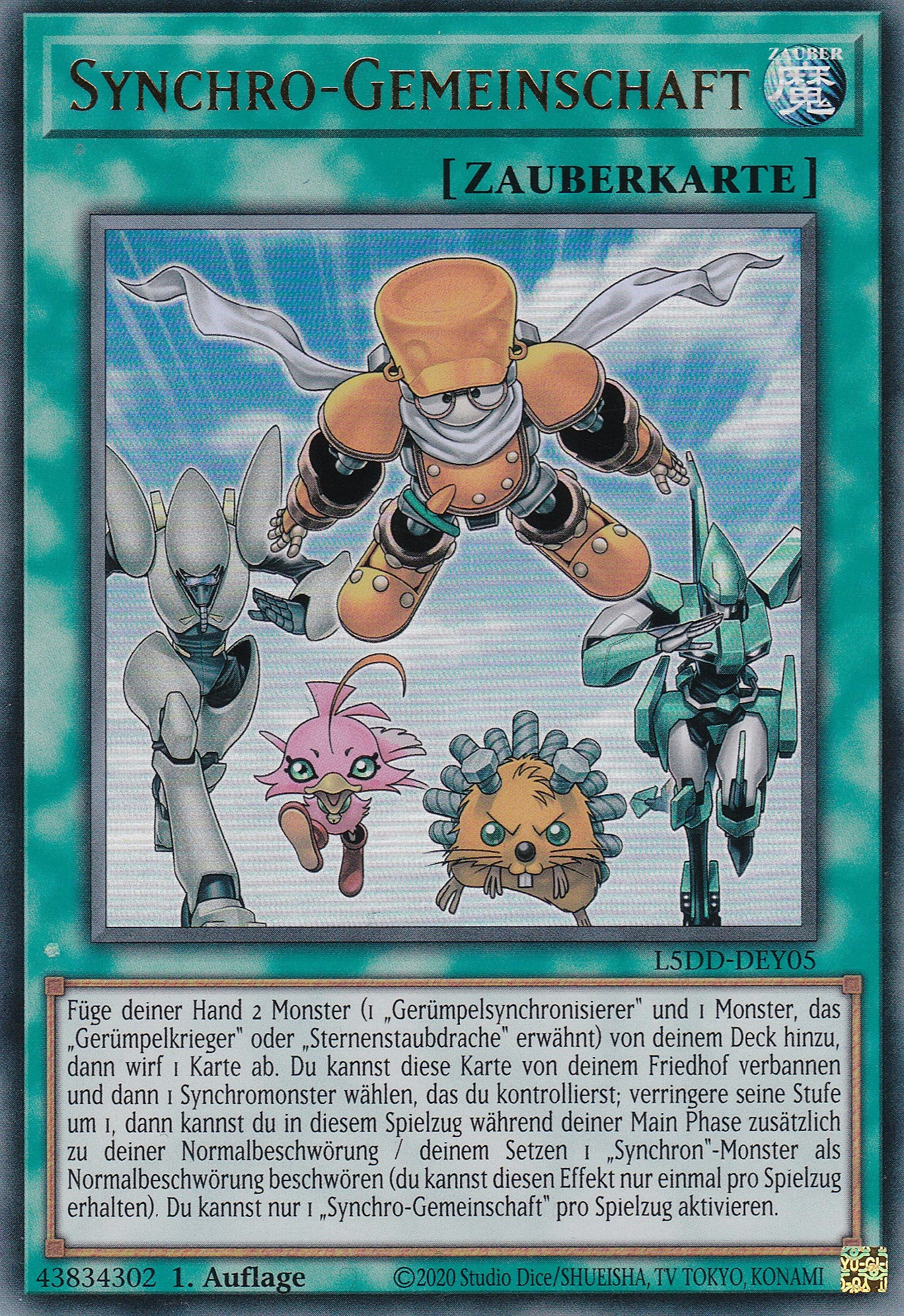 Synchro-Gemeinschaft – L5DD-Y05 – Ultra Rare – DE – 1. Auflage – Legendary 5D's Decks
