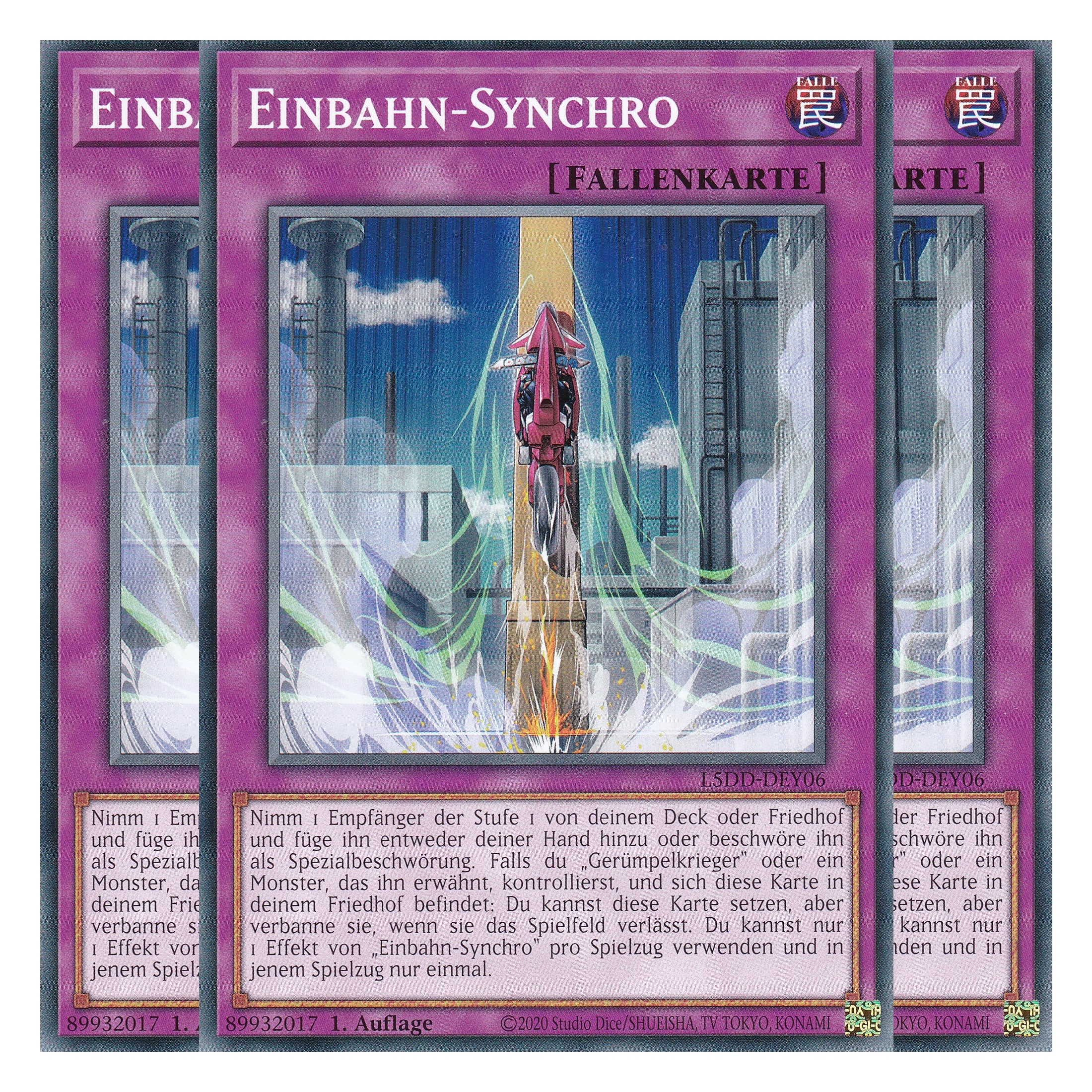 Einbahn-Synchro - L5DD-DEY06 - Common - Deutsch - 1. Auflage - Legendary 5D's Decks - Playset (3 Kopien)
