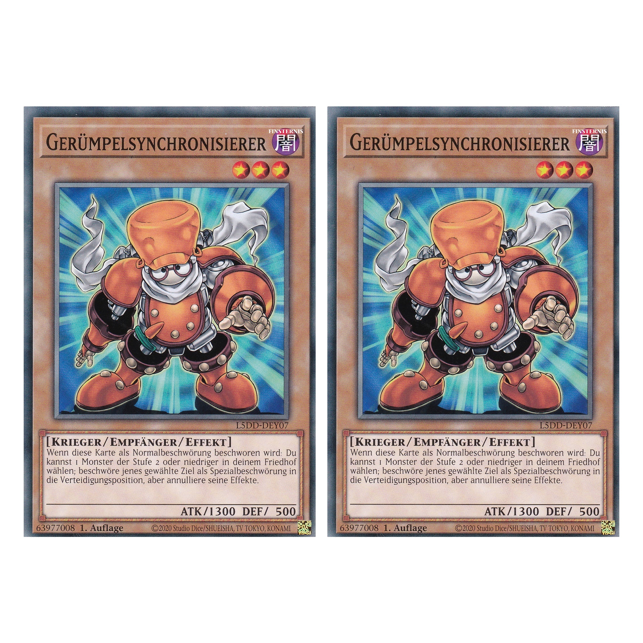 Gerümpelsynchronisierer - L5DD-DEY07 - Common - Deutsch - 1. Auflage - Legendary 5D's Decks - Duo Set (2 Stück) - Yu-Gi-Oh!