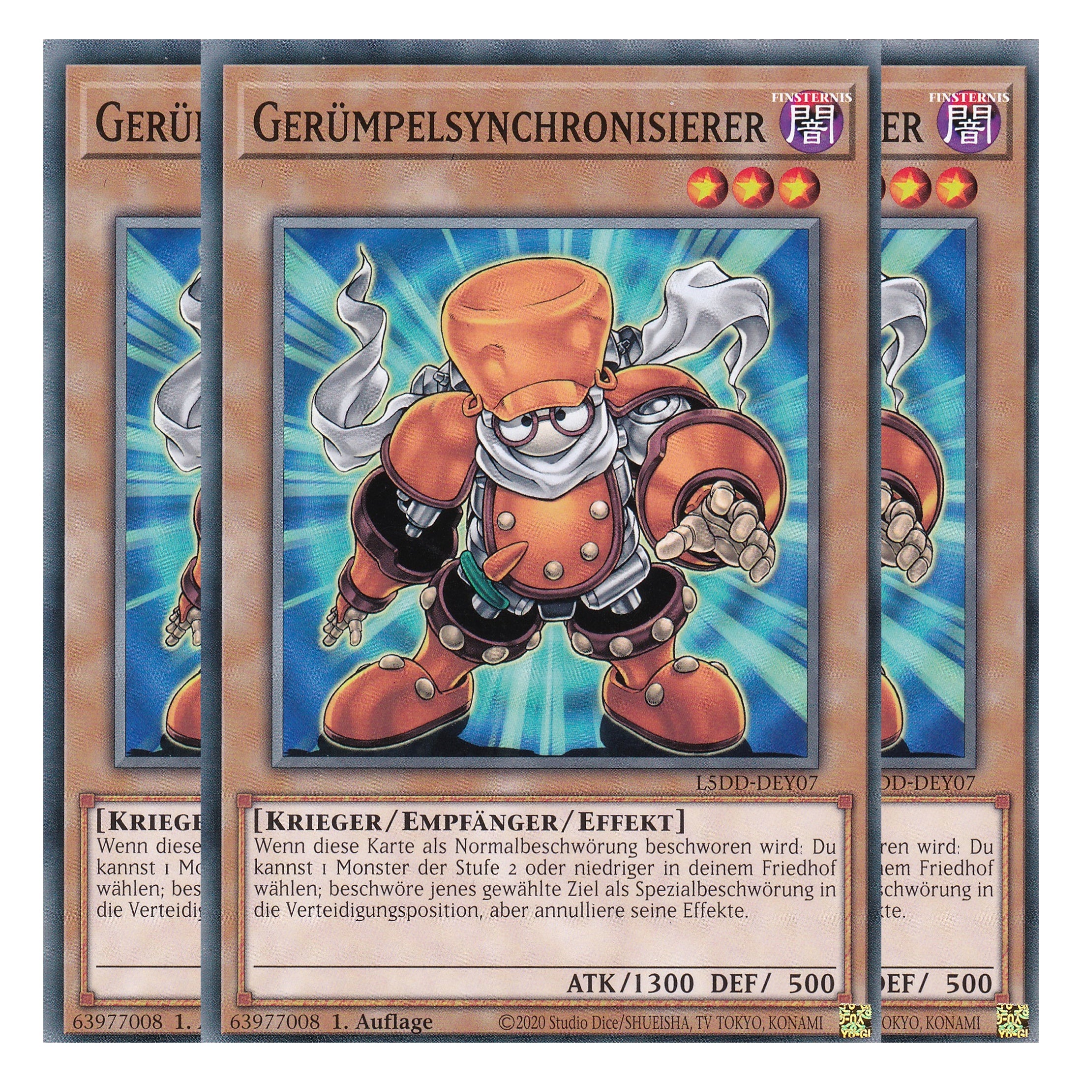 Gerümpelsynchronisierer - L5DD-DEY07 - Common - Deutsch - 1. Auflage - Legendary 5D's Decks - Playset (3 Kopien) - Yu-Gi-Oh!