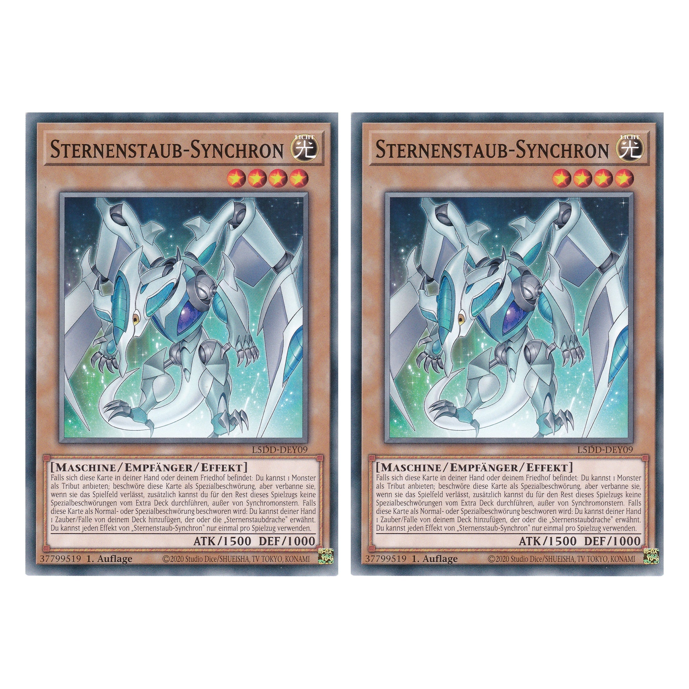 Sternenstaub-Synchron - L5DD-DEY09 - Common - Deutsch - 1. Auflage - Legendary 5D's Decks - Duo Set (2 Stück) - Yu-Gi-Oh!