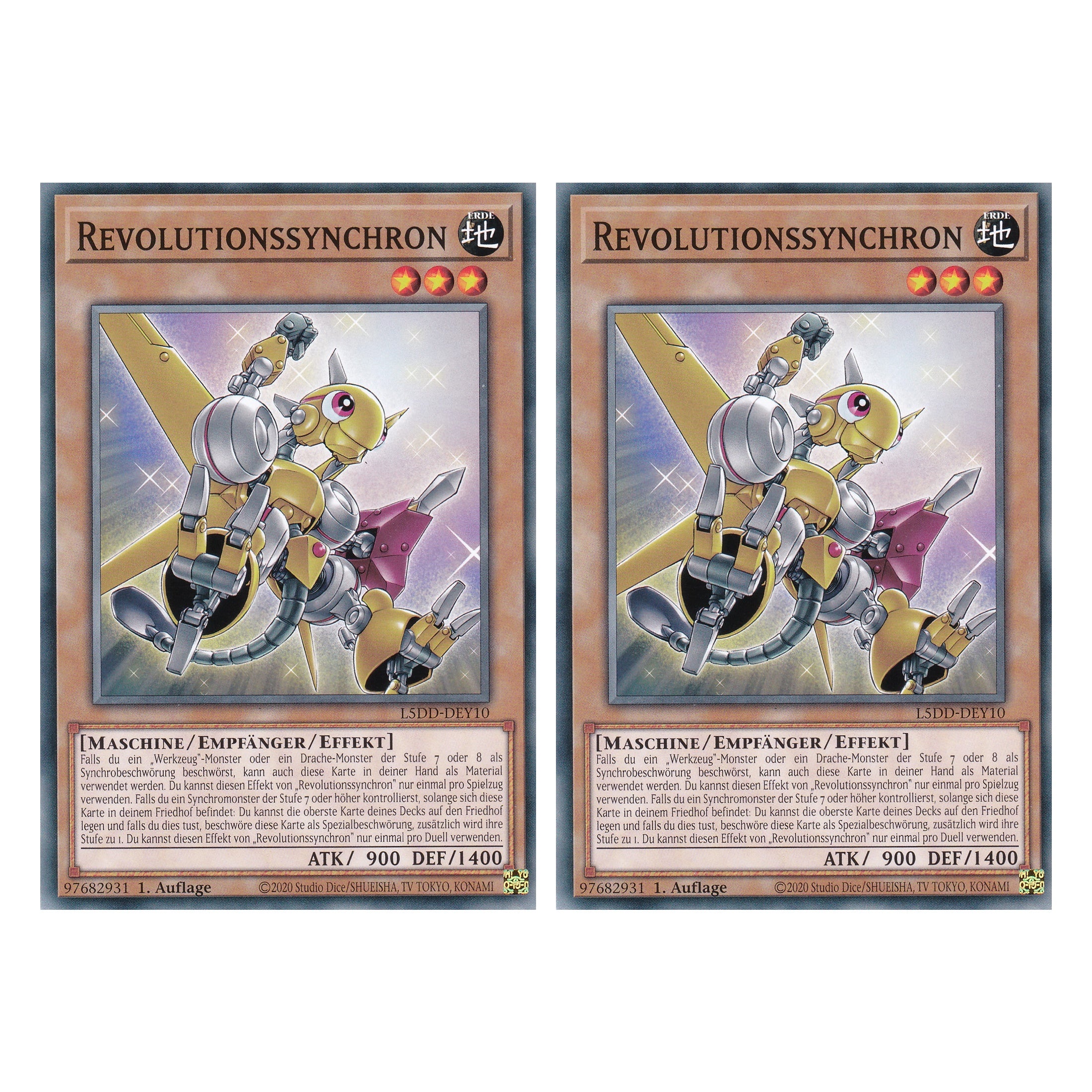 Revolutionssynchron - L5DD-DEY10 - Common - Deutsch - 1. Auflage - Legendary 5D's Decks - Duo Set (2 Stück) - Yu-Gi-Oh!