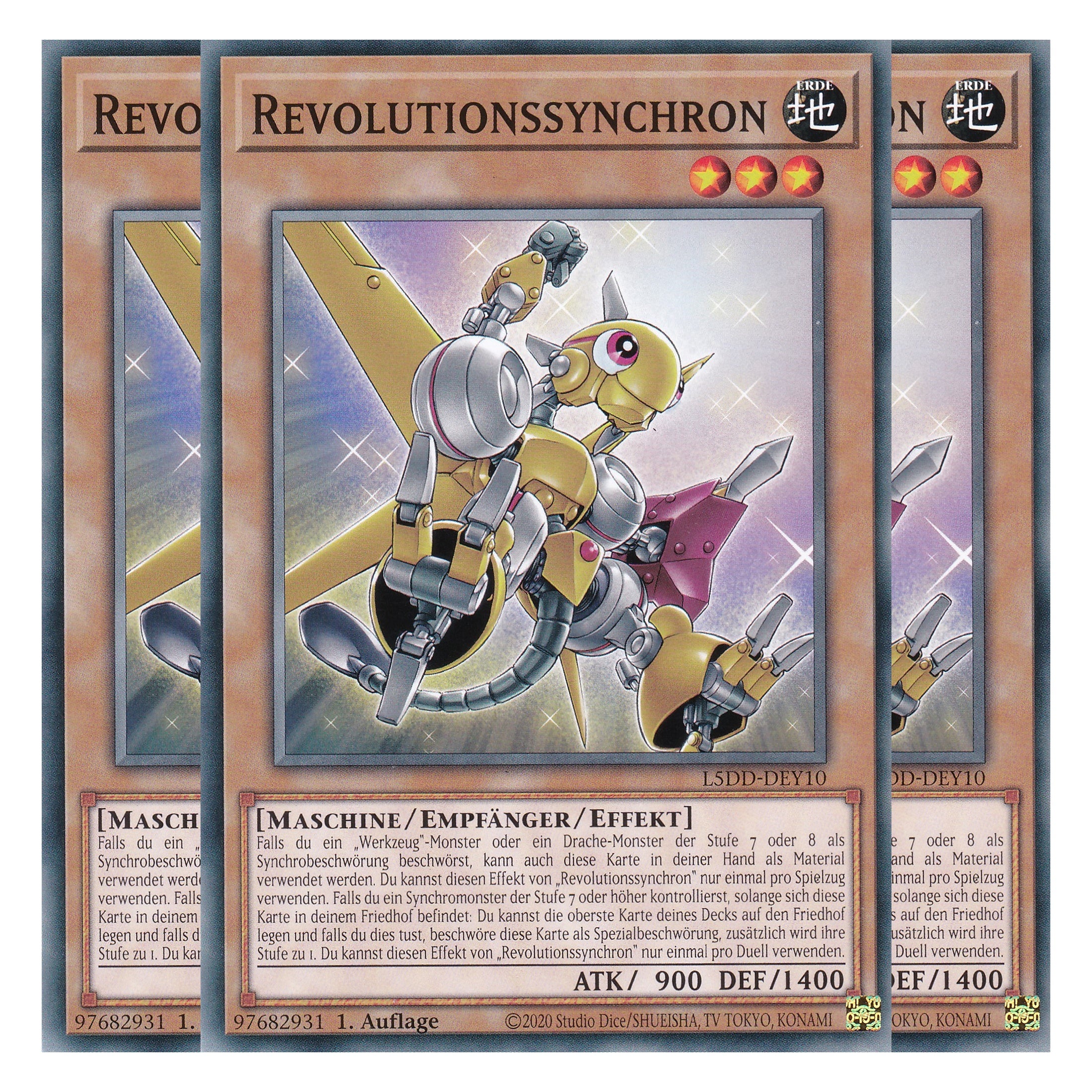 Revolutionssynchron - L5DD-DEY10 - Common - Deutsch - 1. Auflage - Legendary 5D's Decks - Playset (3 Kopien)