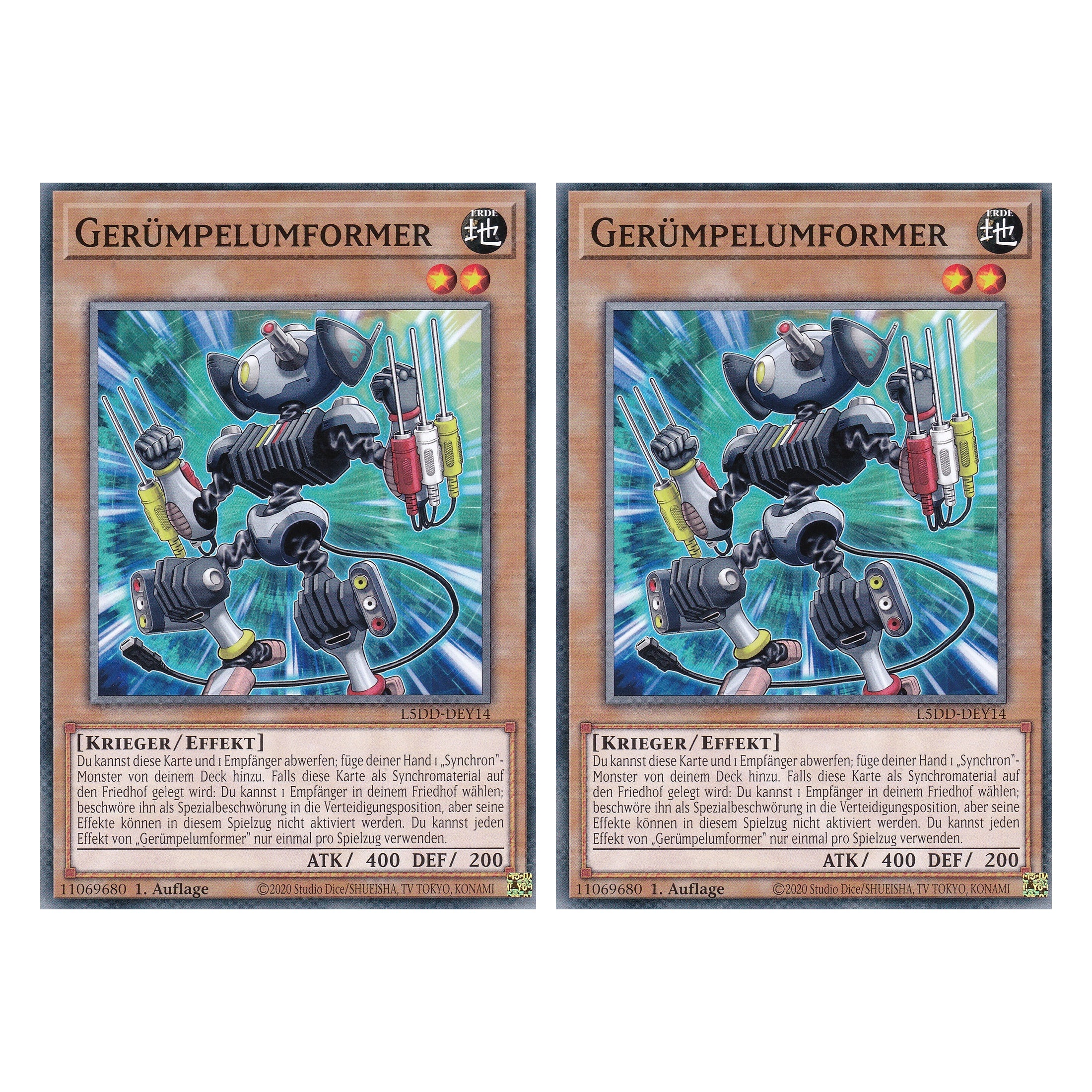 Gerümpelumformer - L5DD-DEY14 - Common - Deutsch - 1. Auflage - Legendary 5D's Decks - Duo Set (2 Stück) - Yu-Gi-Oh!