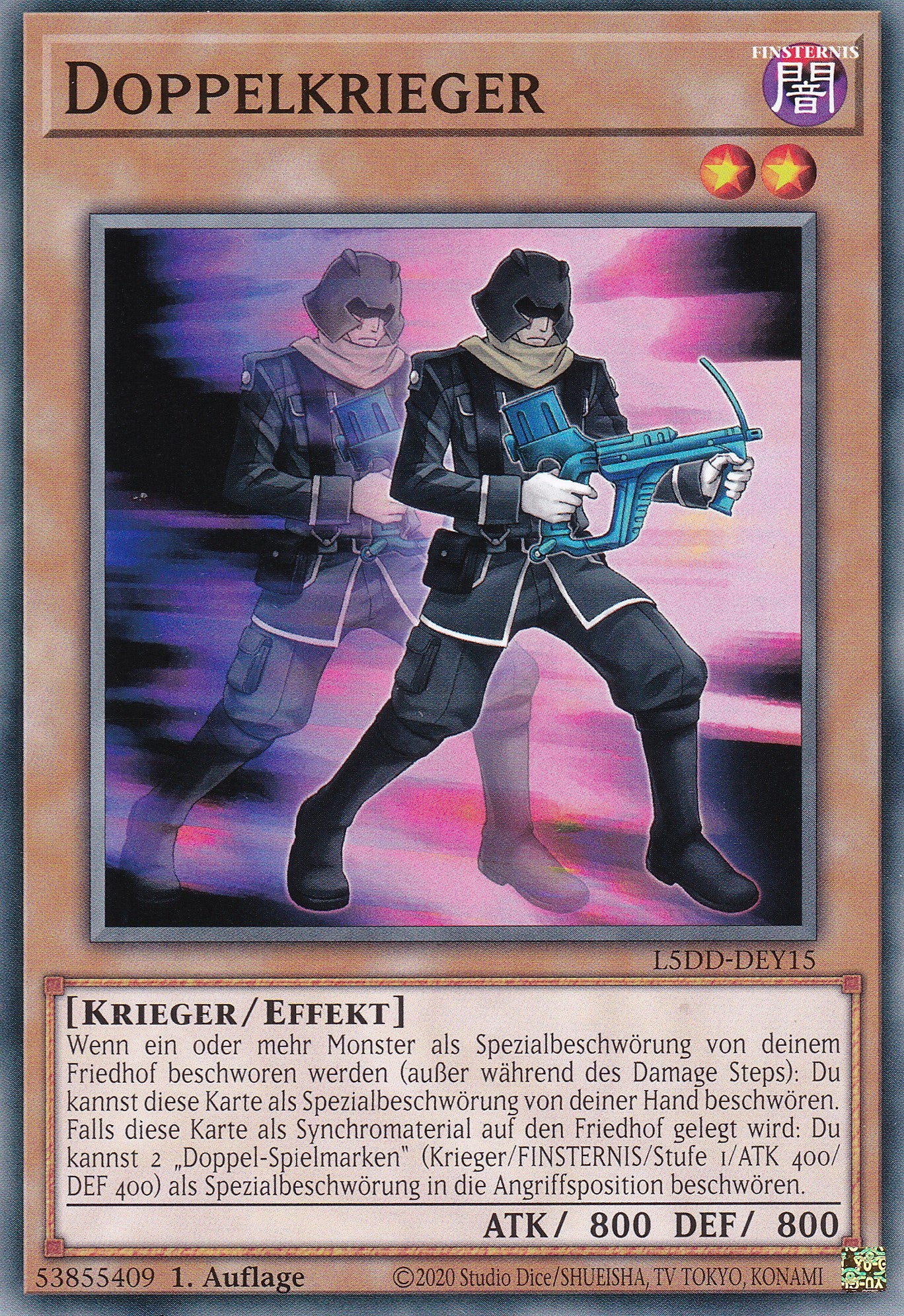 Doppelkrieger – L5DD-Y15 – Common – DE – 1. Auflage – Legendary 5D's Decks