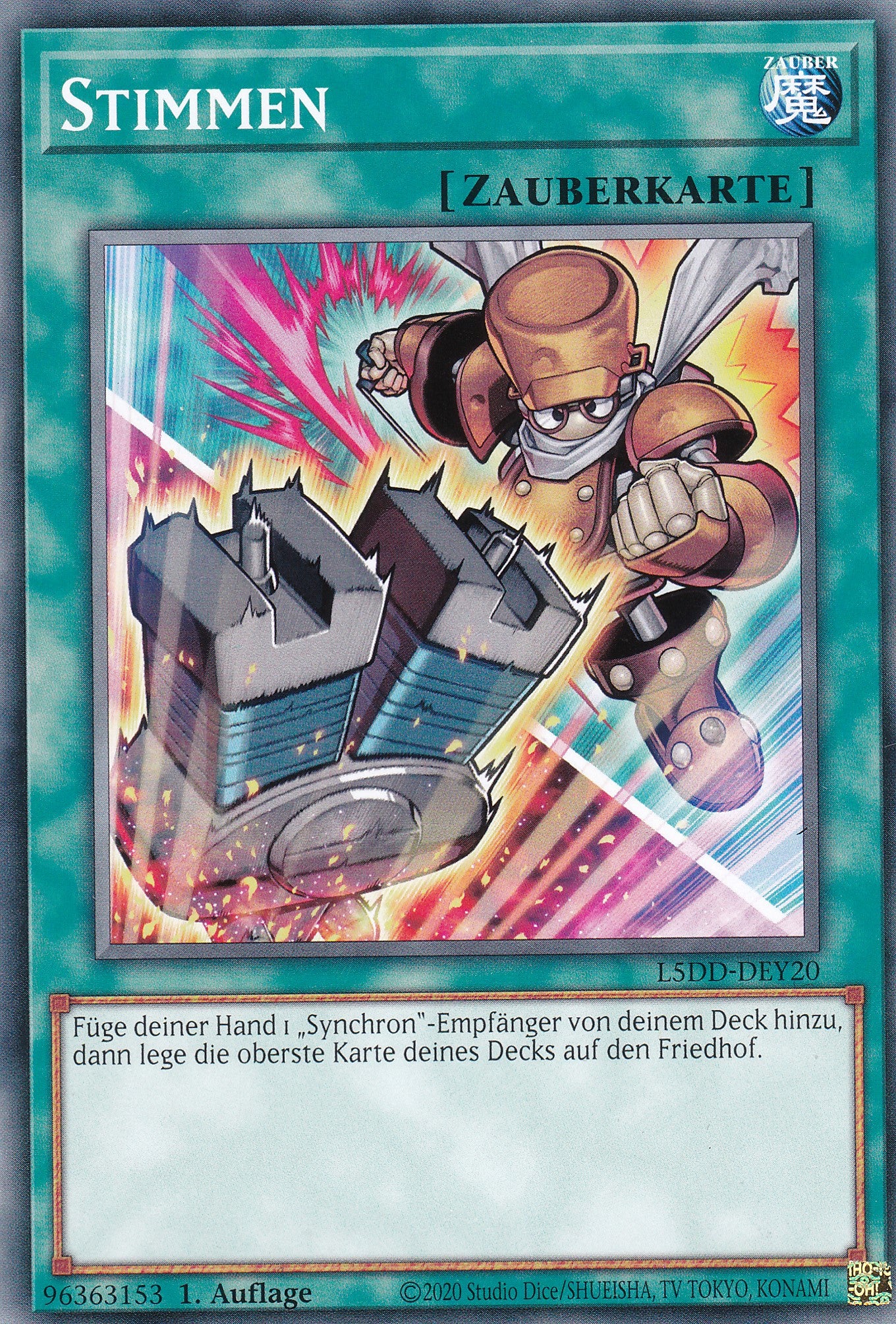 Stimmen V.2 – L5DD-Y20 – Common – DE – 1. Auflage – Legendary 5D's Decks