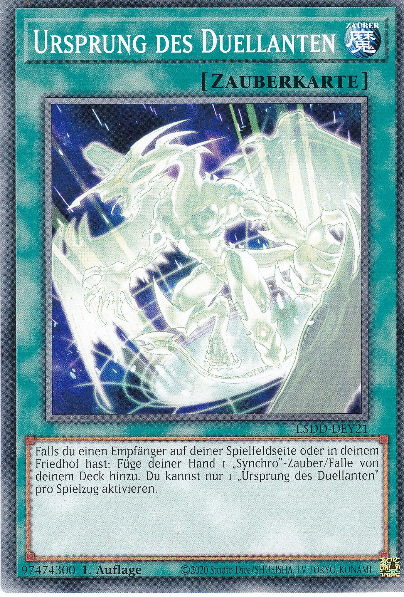 Ursprung des Duellanten – L5DD-Y21 – Common – DE – 1. Auflage – Legendary 5D's Decks