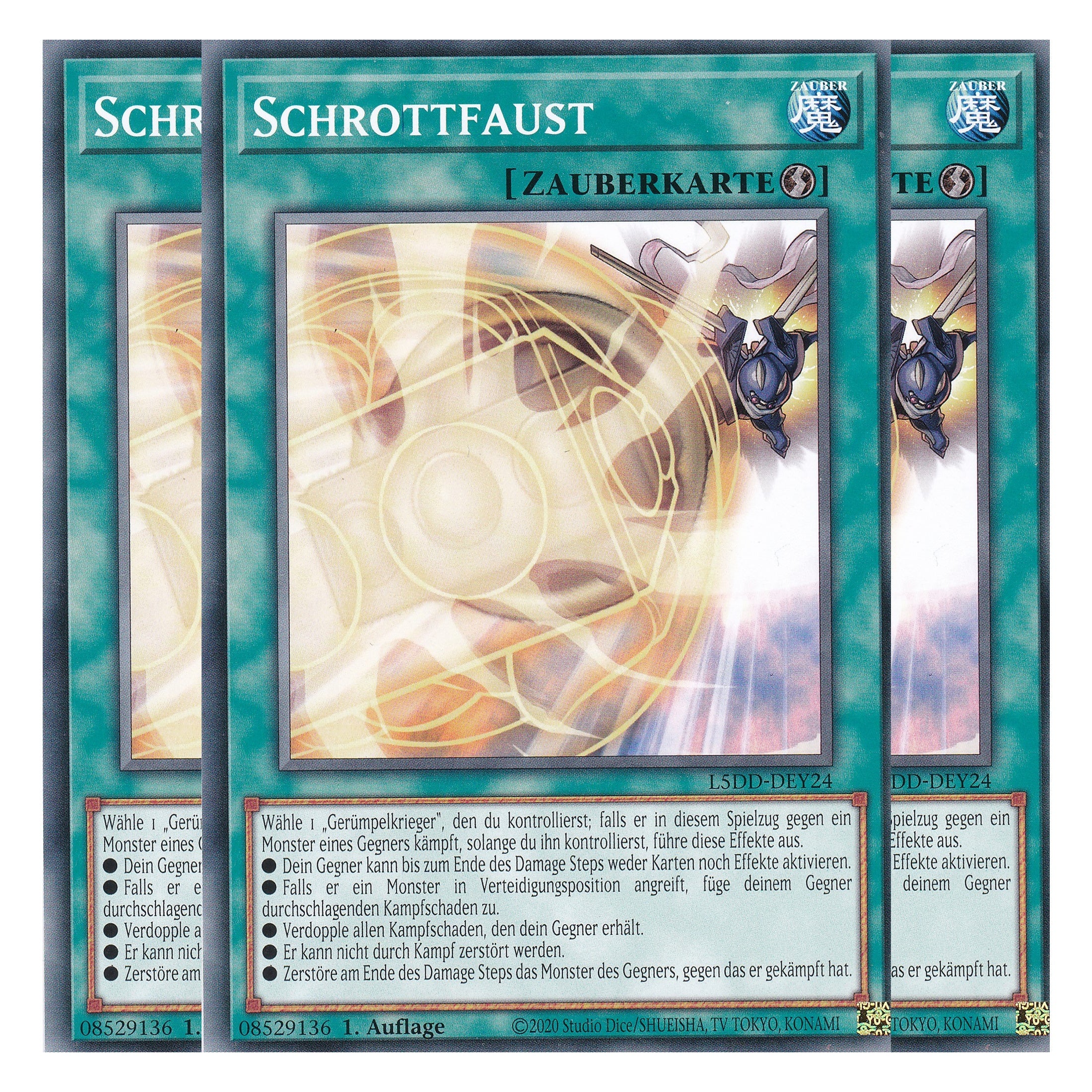 Schrottfaust - L5DD-DEY24 - Common - Deutsch - 1. Auflage - Legendary 5D's Decks - Playset (3 Kopien)