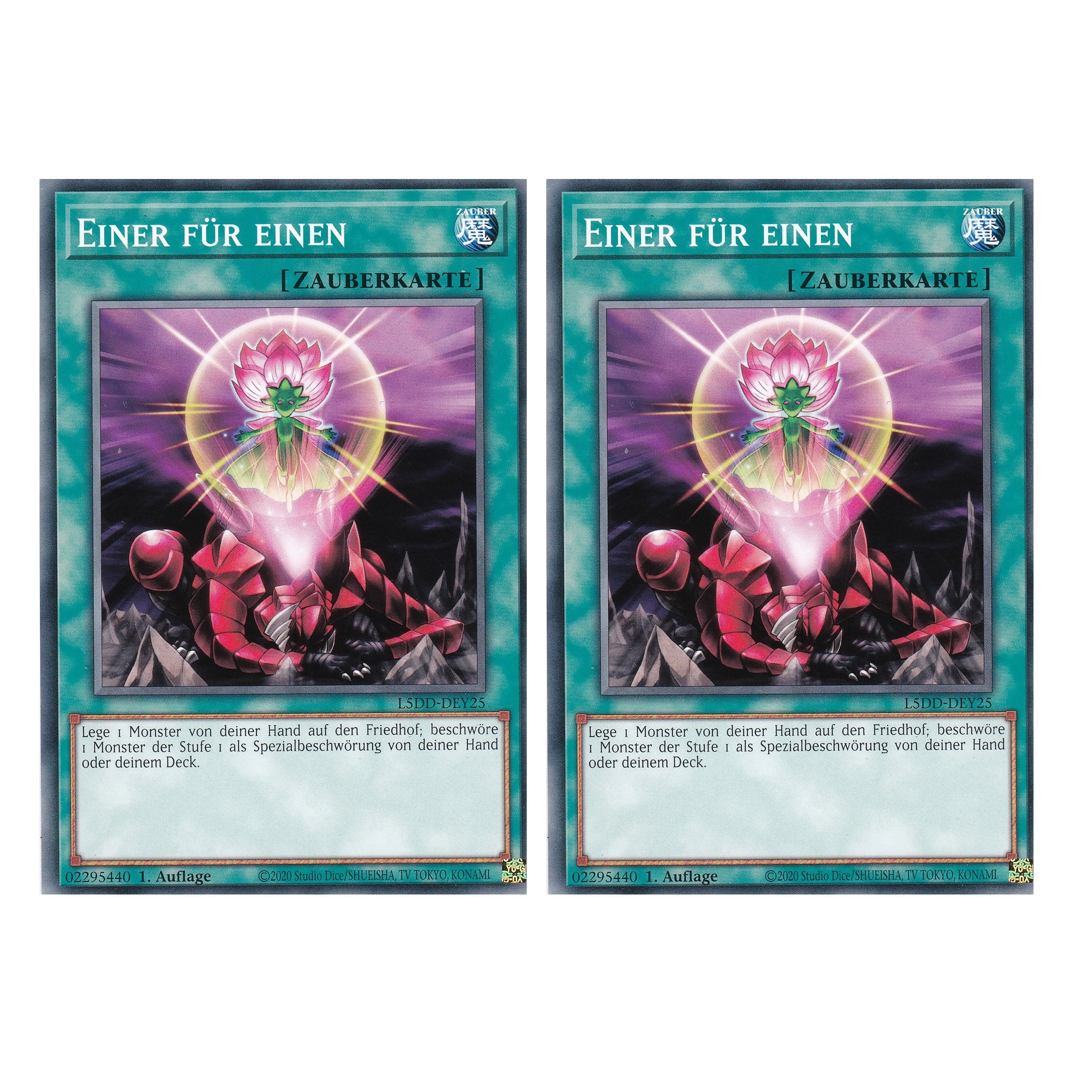 Einer für einen - L5DD-DEY25 - Common - Deutsch - 1. Auflage - Legendary 5D's Decks - Duo Set (2 Stück) - Yu-Gi-Oh!