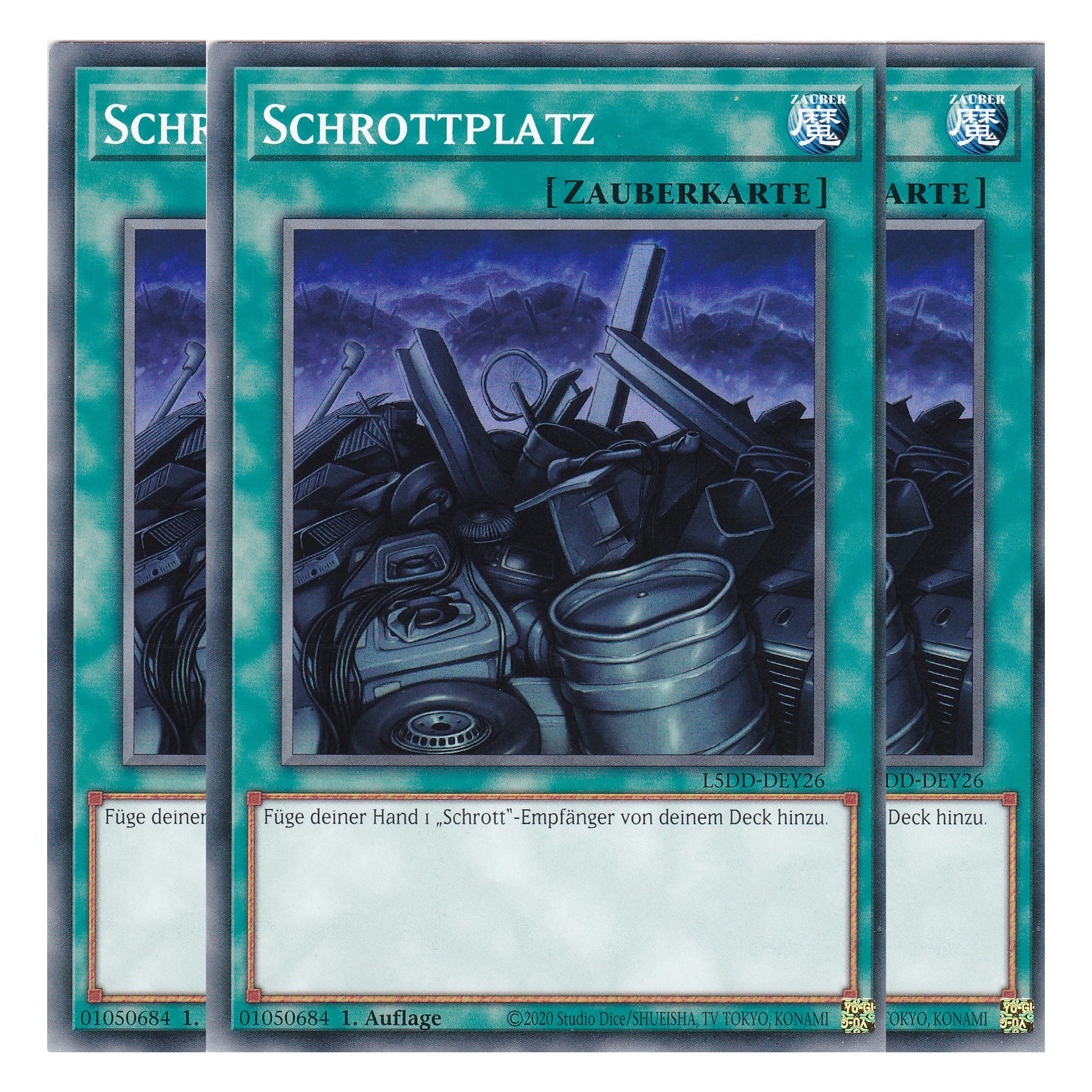 Schrottplatz - L5DD-DEY26 - Common - Deutsch - 1. Auflage - Legendary 5D's Decks - Playset (3 Kopien) - Yu-Gi-Oh!