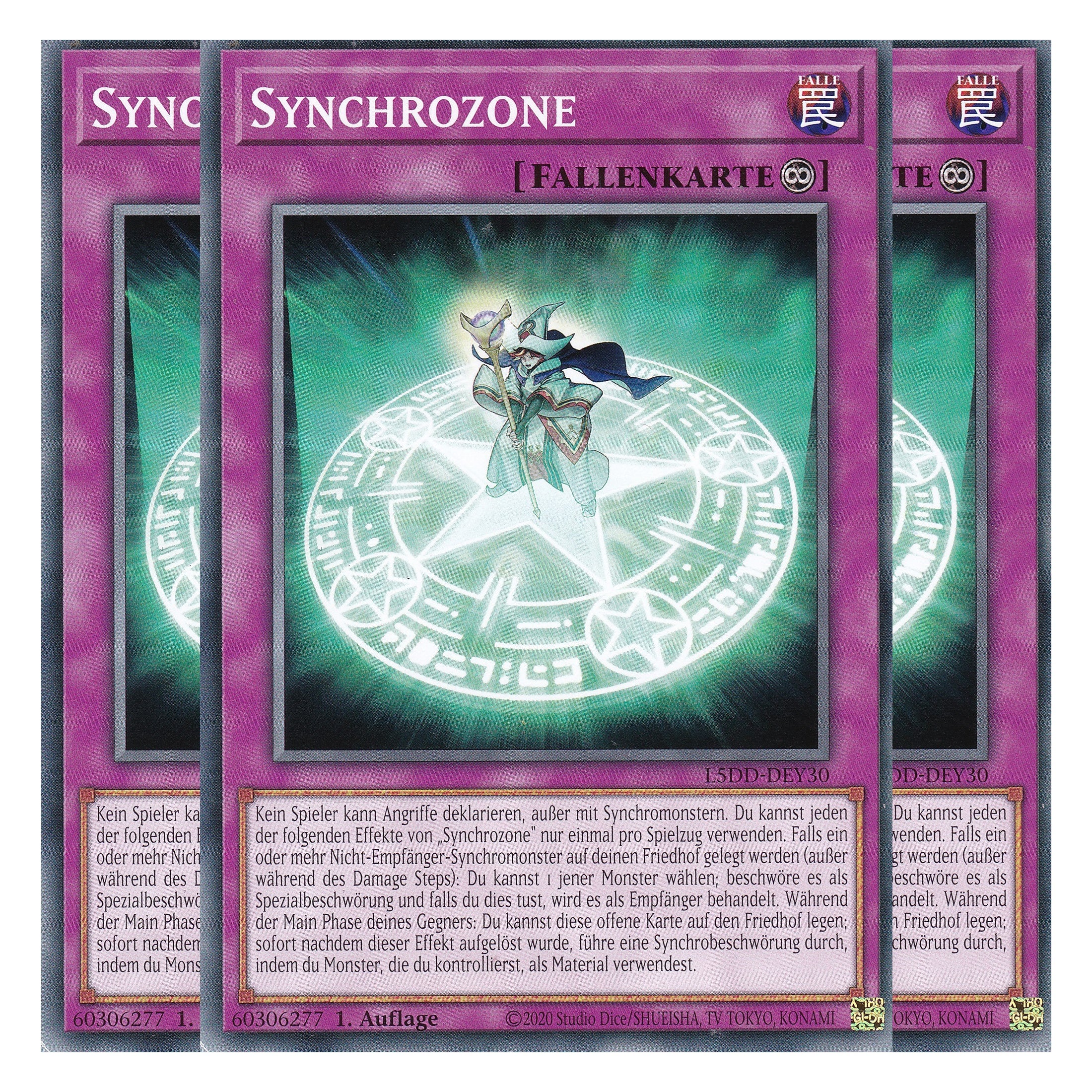 Synchrozone - L5DD-DEY30 - Common - Deutsch - 1. Auflage - Legendary 5D's Decks - Playset (3 Kopien) - Yu-Gi-Oh!