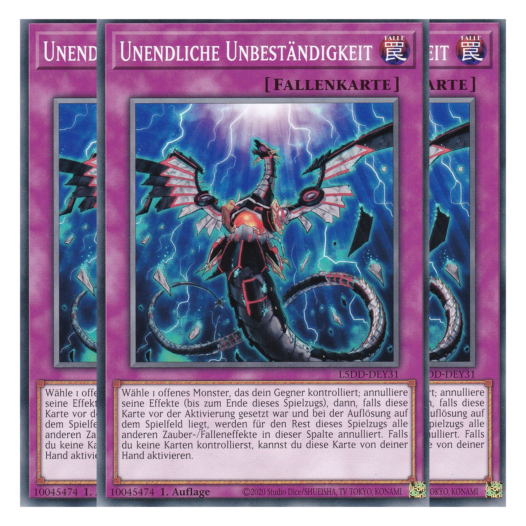 Unendliche Unbeständigkeit - L5DD-DEY31 - Common - Deutsch - 1. Auflage - Legendary 5D's Decks - Playset (3 Kopien)