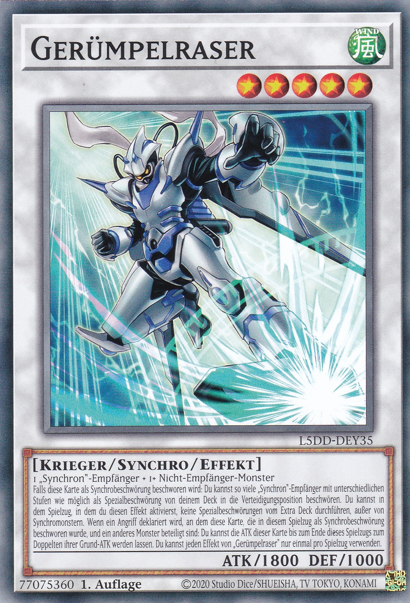 Gerümpelraser – L5DD-Y35 – Common – DE – 1. Auflage – Legendary 5D's Decks