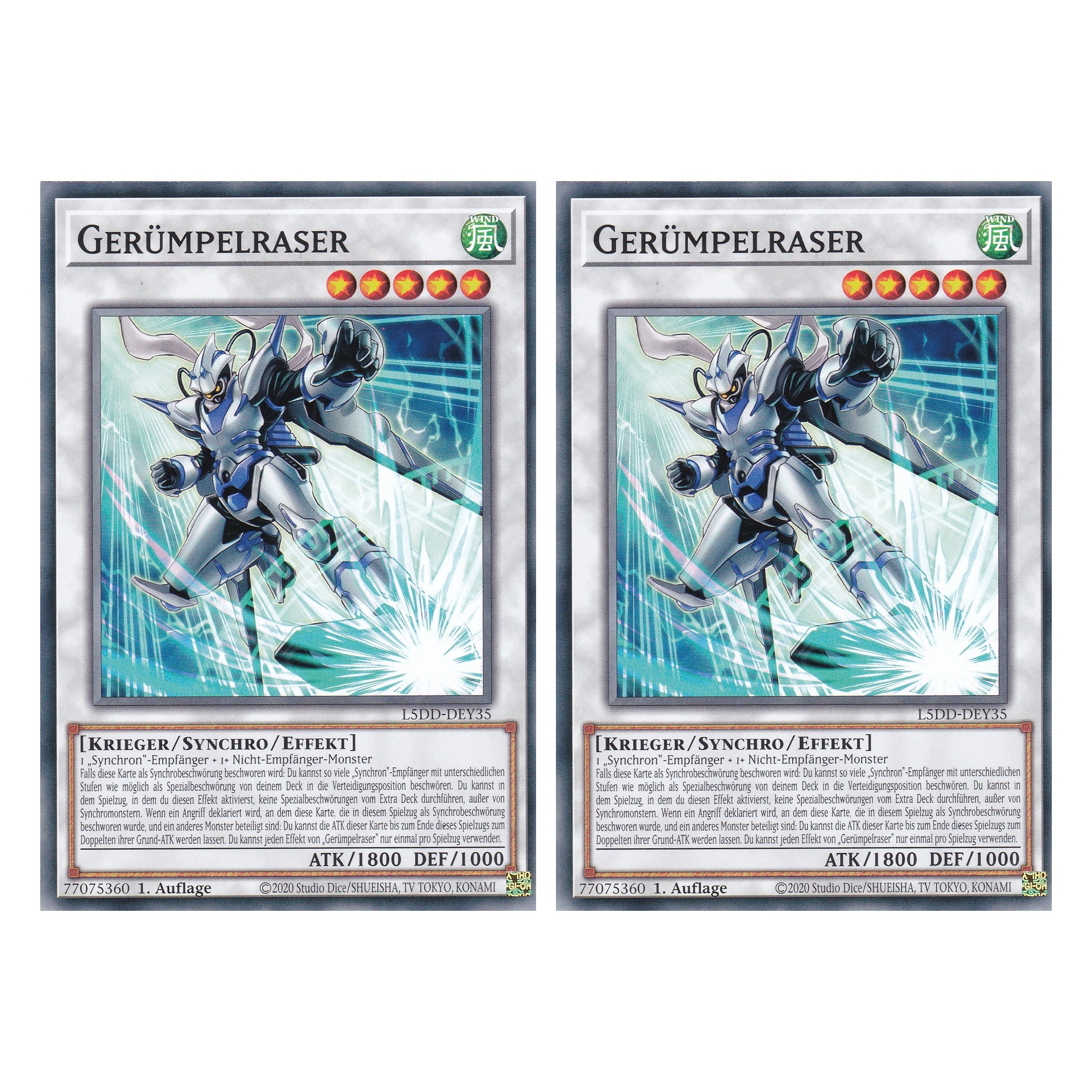 Gerümpelraser - L5DD-DEY35 - Common - Deutsch - 1. Auflage - Legendary 5D's Decks - Duo Set (2 Stück) - Yu-Gi-Oh!