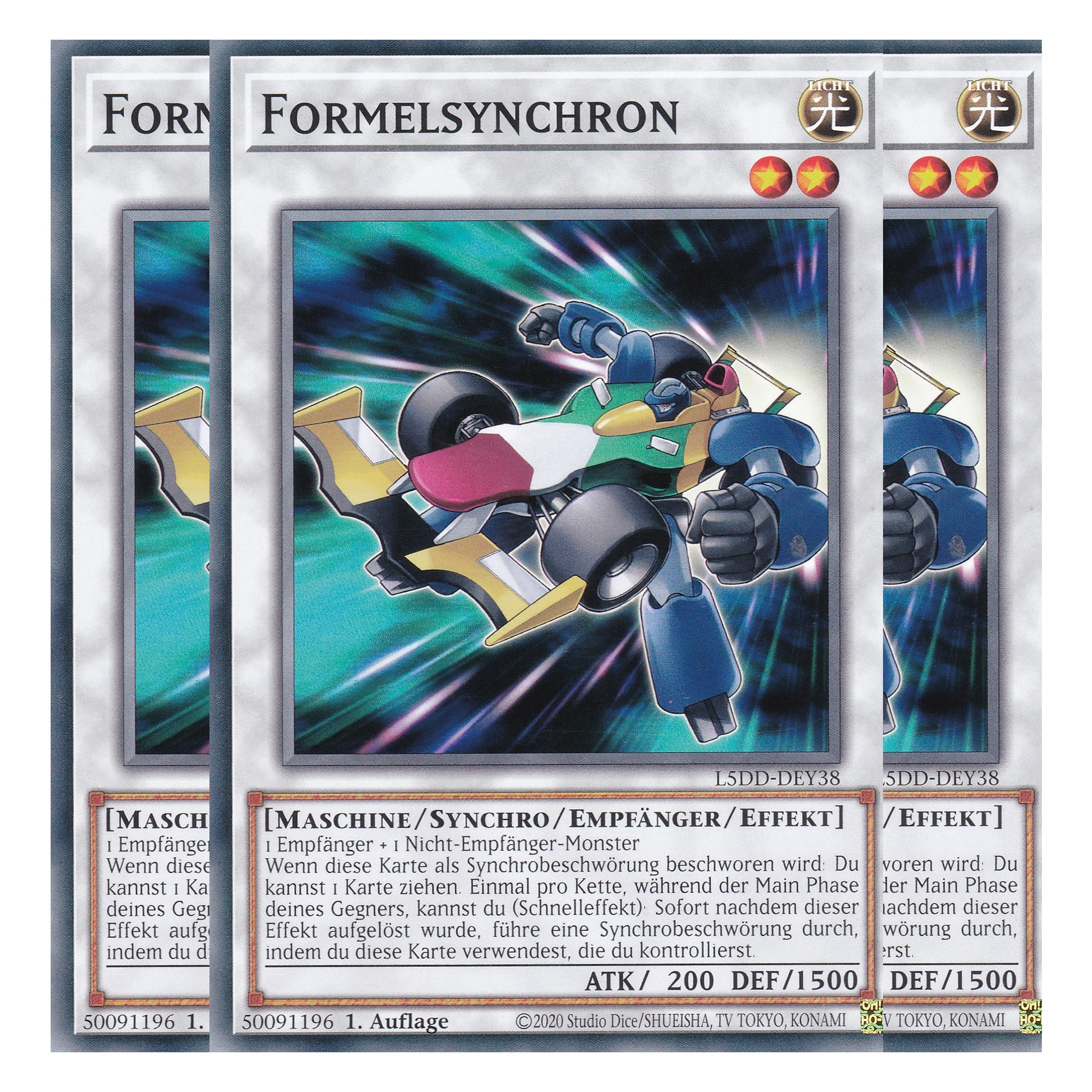 Formelsynchron - L5DD-DEY38 - Common - Deutsch - 1. Auflage - Legendary 5D's Decks - Playset (3 Kopien)