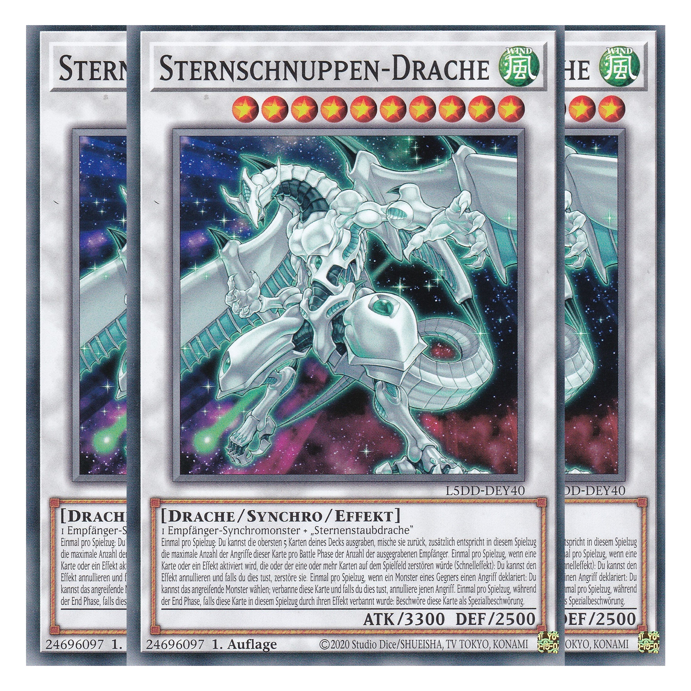 Sternschnuppen-Drache - L5DD-DEY40 - Common - Deutsch - 1. Auflage - Legendary 5D's Decks - Playset (3 Kopien)