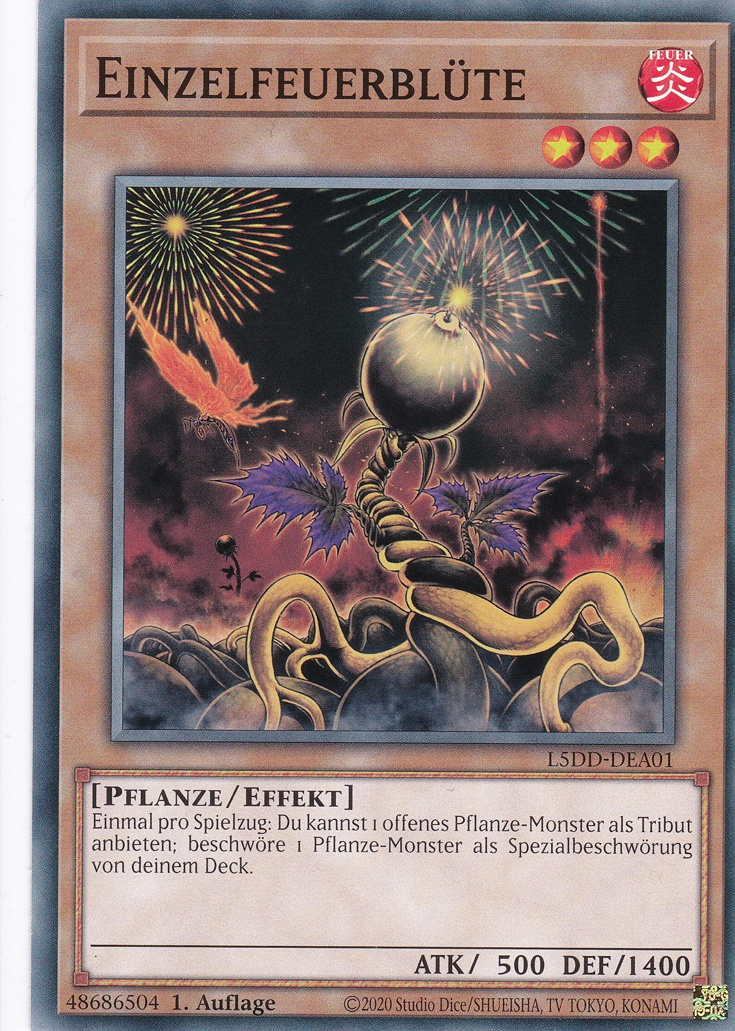Einzelfeuerblüte – L5DD-A01 – Common – DE – 1. Auflage – Legendary 5D's Decks