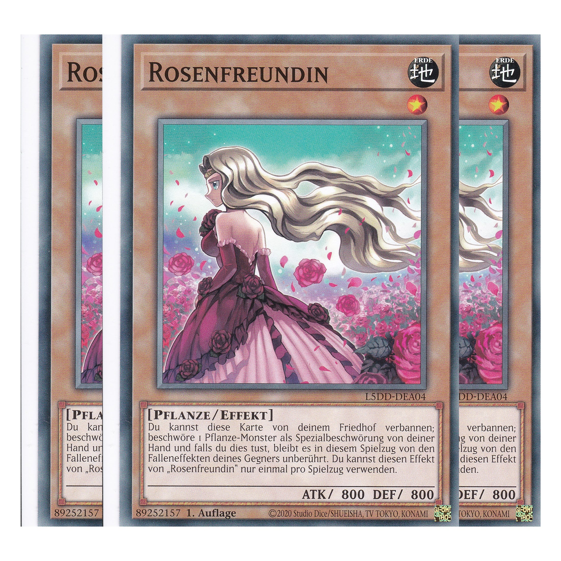 Rosenfreundin - L5DD-DEA04 - Common - Deutsch - 1. Auflage - Legendary 5D's Decks - Playset (3 Kopien) - Yu-Gi-Oh!