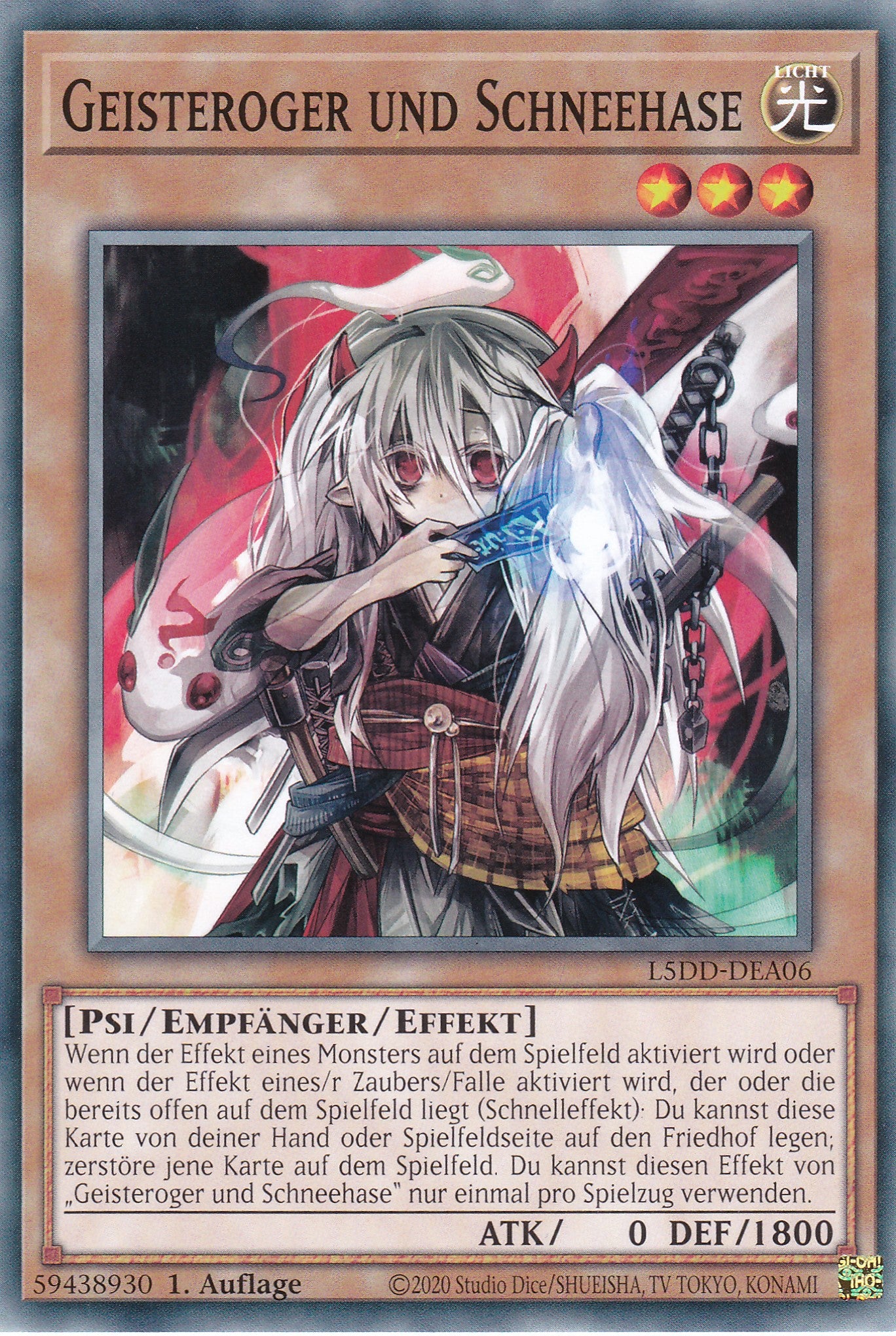 Geisteroger und Schneehase – L5DD-A06 – Common – DE – 1. Auflage – Legendary 5D's Decks