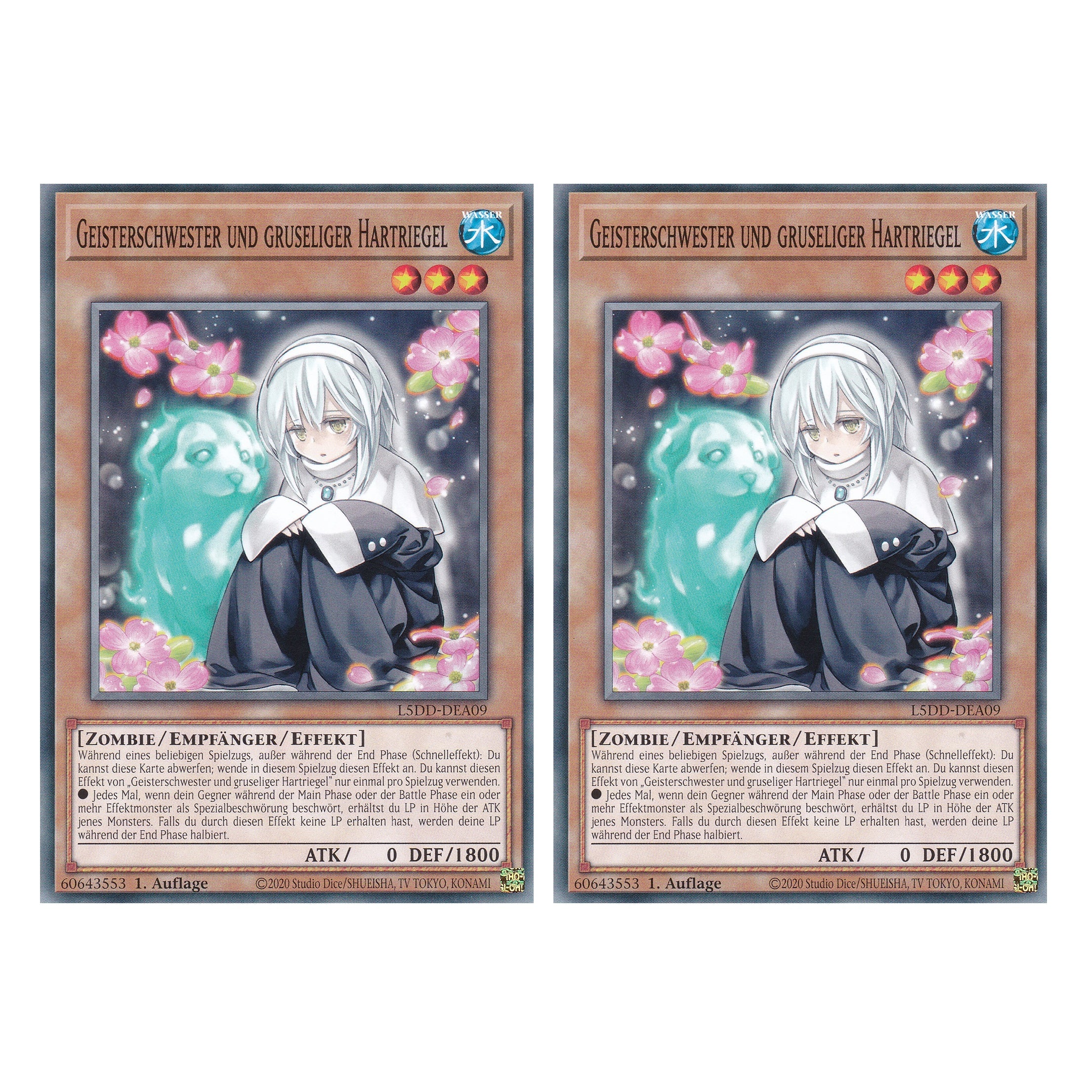 Geisterschwester und gruseliger Hartriegel - L5DD-DEA09 - Common - Deutsch - 1. Auflage - Legendary 5D's Decks - Duo Set (2 Stück) - Yu-Gi-Oh!