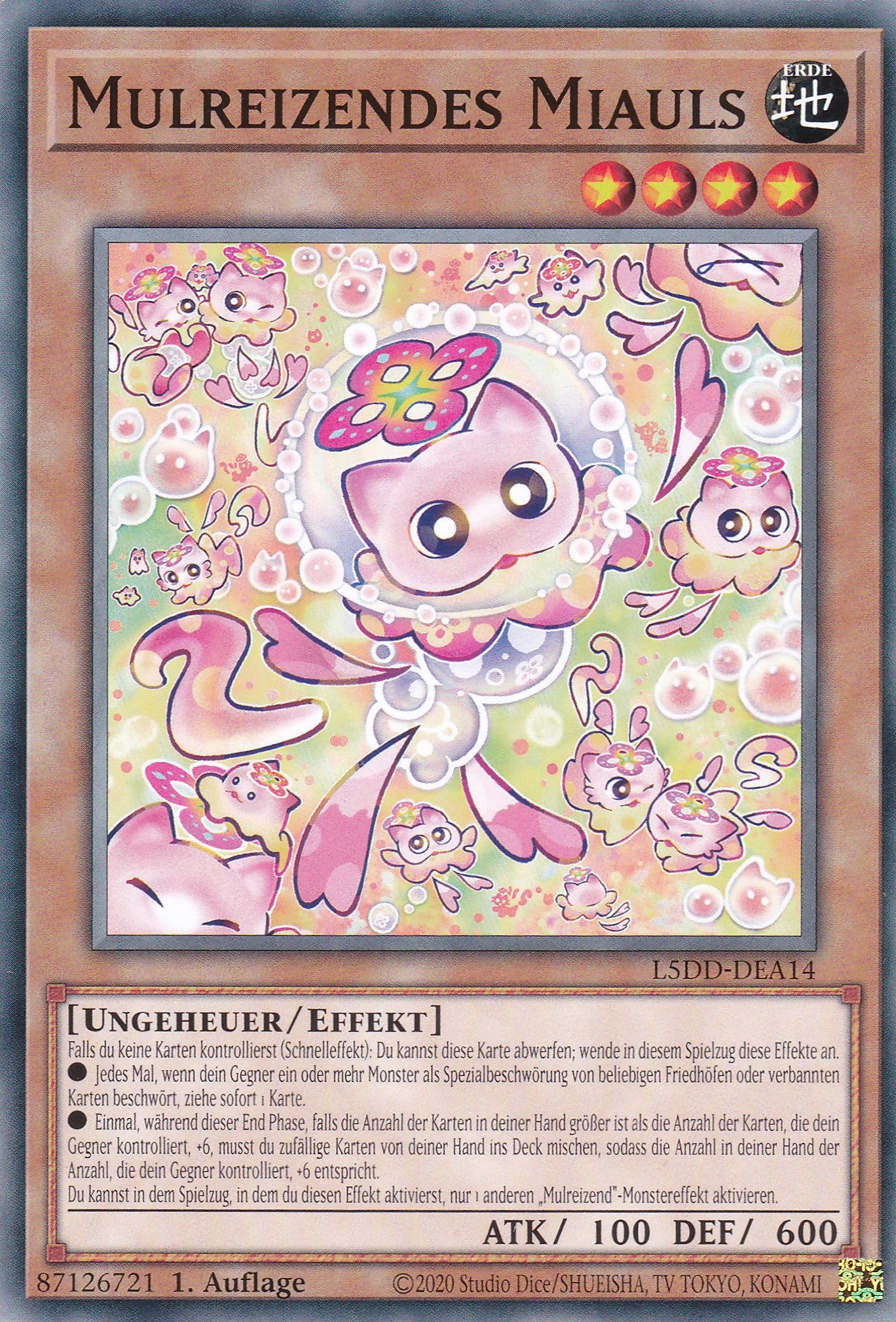 Mulreizendes Miauls – L5DD-A14 – Common – DE – 1. Auflage – Legendary 5D's Decks