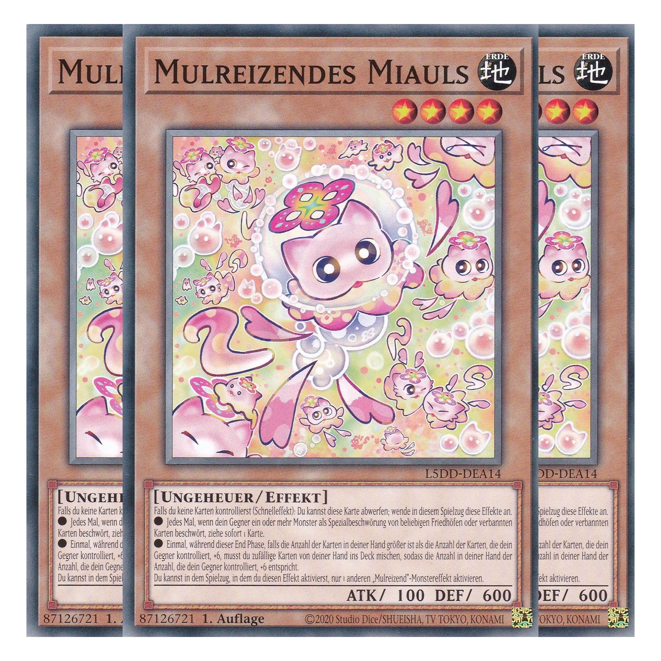 Mulreizendes Miauls - L5DD-DEA14 - Common - Deutsch - 1. Auflage - Legendary 5D's Decks - Playset (3 Kopien)