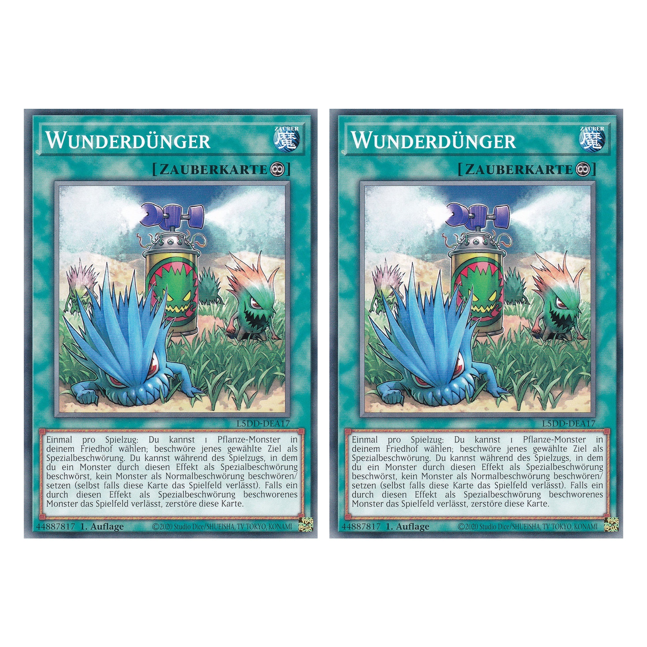 Wunderdünger (V.2 - Common) - L5DD-DEA17 - Common - Deutsch - 1. Auflage - Legendary 5D's Decks - Duo Set (2 Stück) - Yu-Gi-Oh!