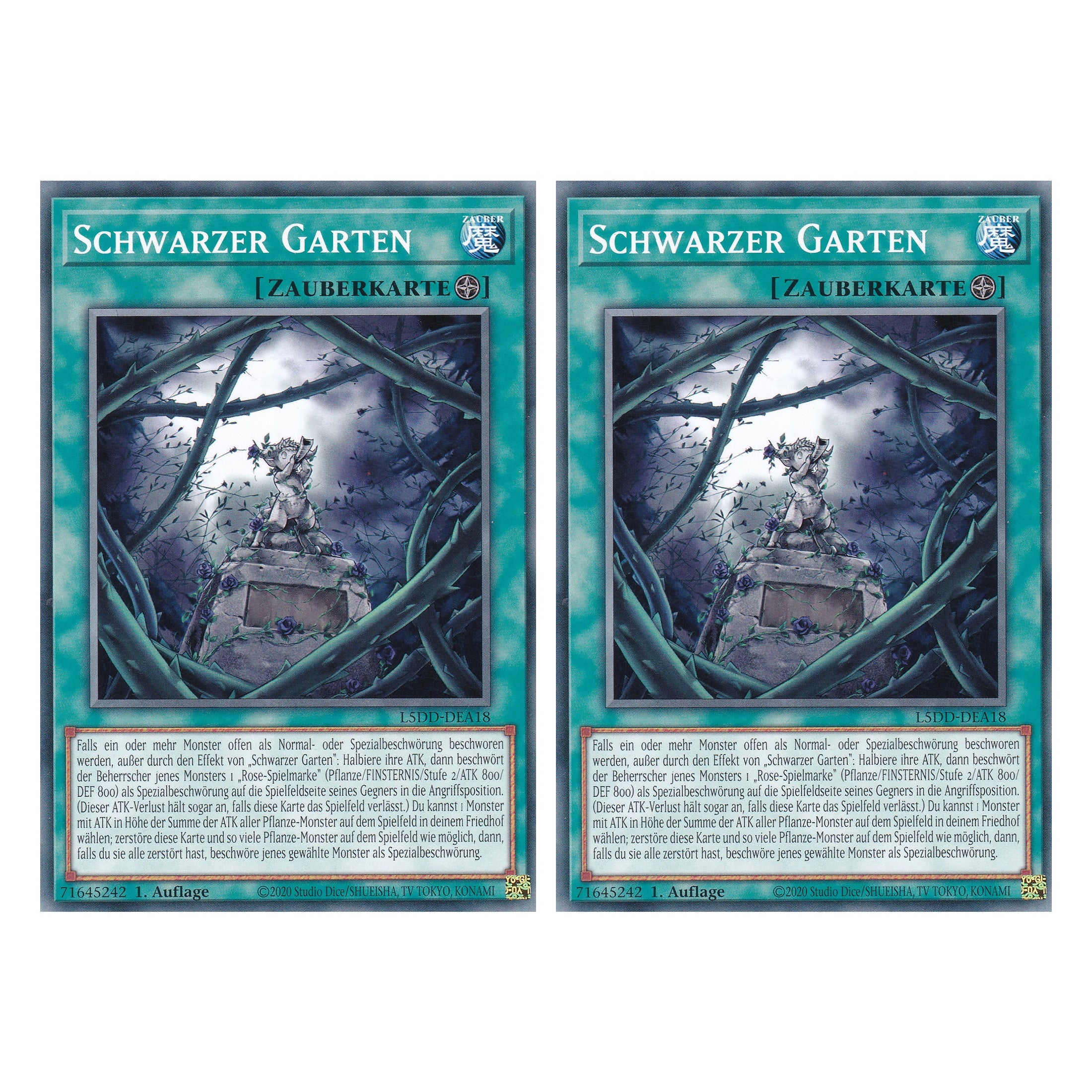 Schwarzer Garten (V.2 - Common) - L5DD-DEA18 - Common - Deutsch - 1. Auflage - Legendary 5D's Decks - Duo Set (2 Stück) - Yu-Gi-Oh!