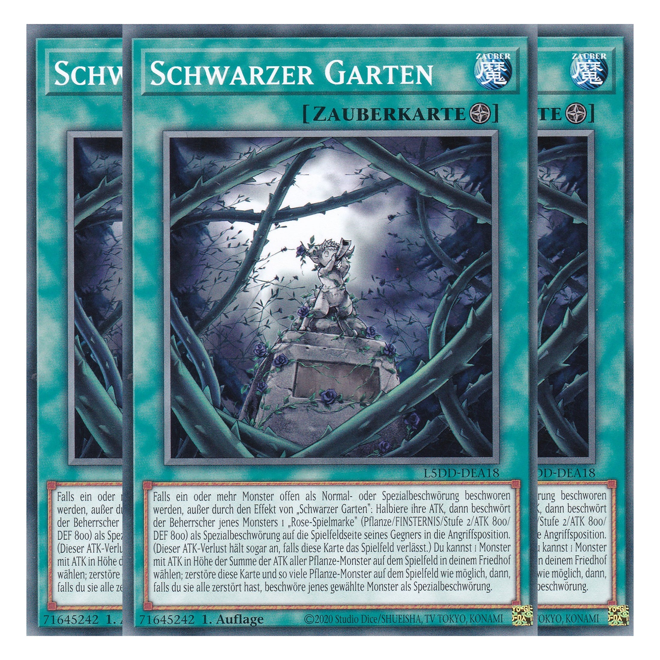 Schwarzer Garten (V.2 - Common) - L5DD-DEA18 - Common - Deutsch - 1. Auflage - Legendary 5D's Decks - Playset (3 Kopien)