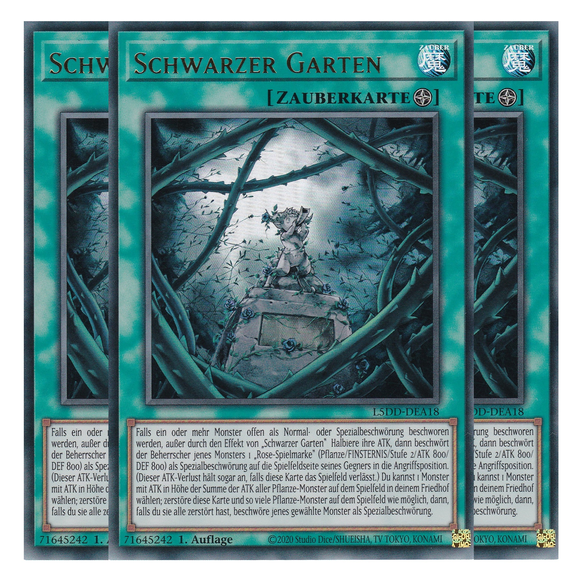 Schwarzer Garten (V.1 - Ultra Rare) - L5DD-DEA18 - Ultra Rare - Deutsch - 1. Auflage - Legendary 5D's Decks - Playset (3 Kopien)