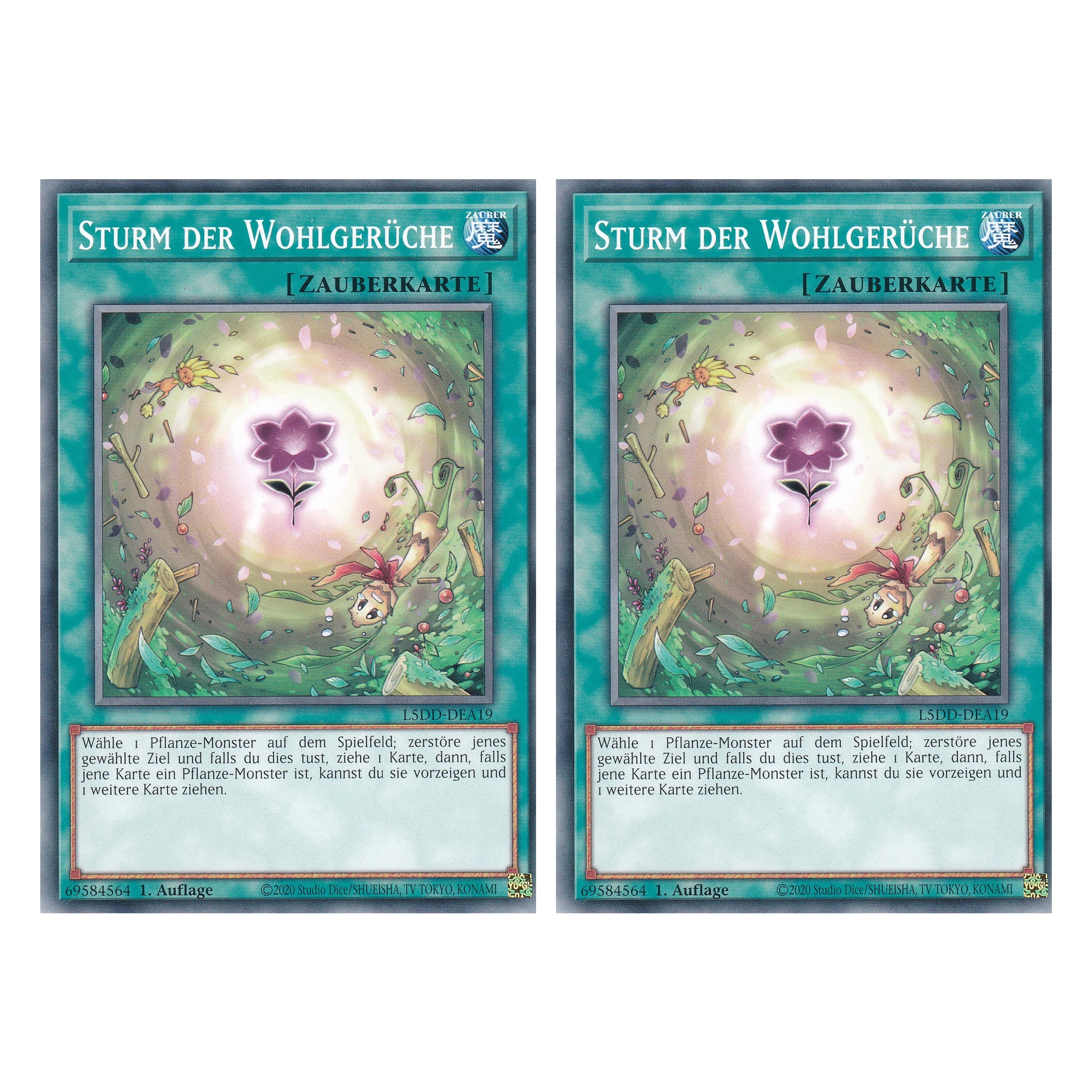 Sturm der Wohlgerüche - L5DD-DEA19 - Common - Deutsch - 1. Auflage - Legendary 5D's Decks - Duo Set (2 Stück) - Yu-Gi-Oh!