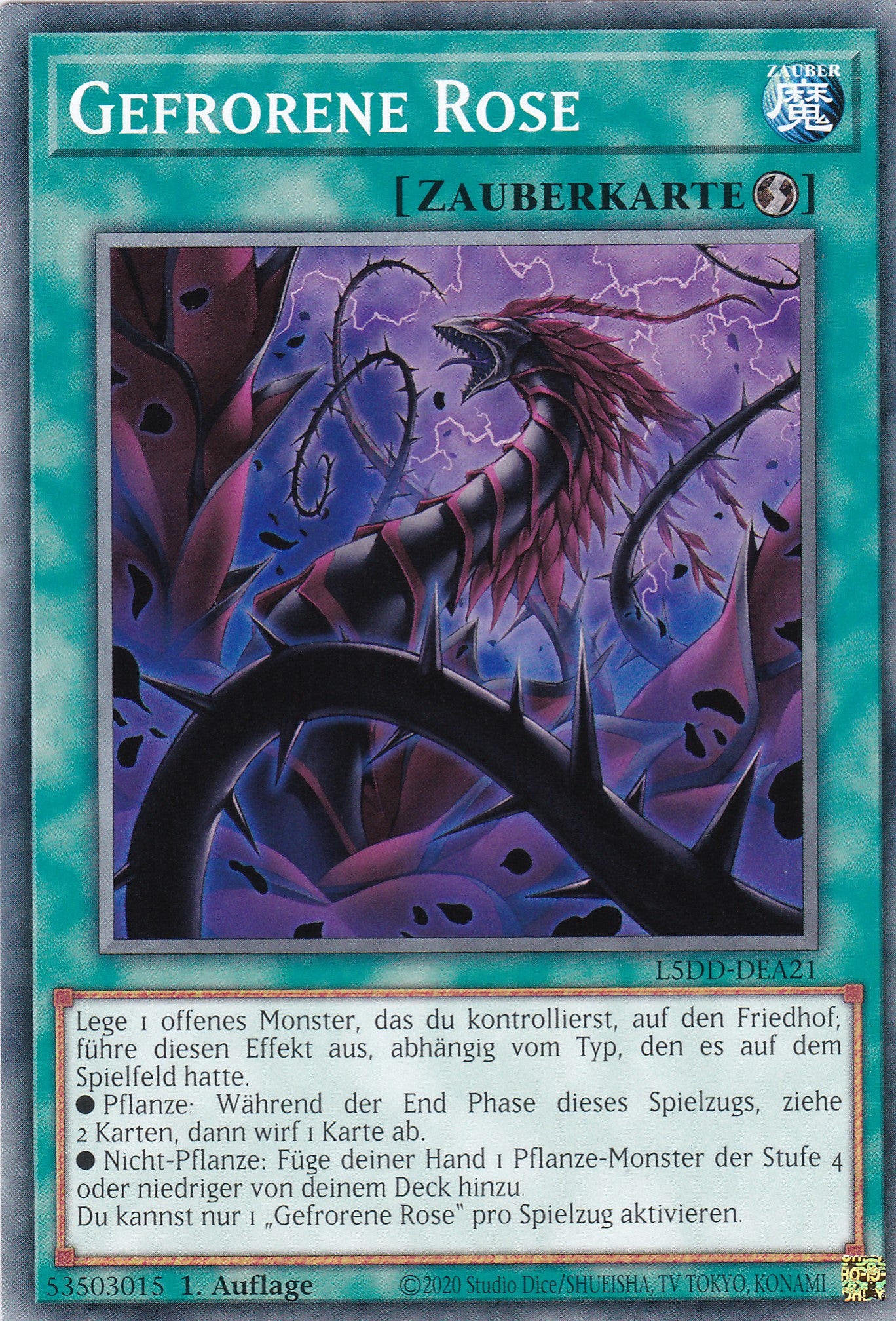 Gefrorene Rose – L5DD-A21 – Common – DE – 1. Auflage – Legendary 5D's Decks