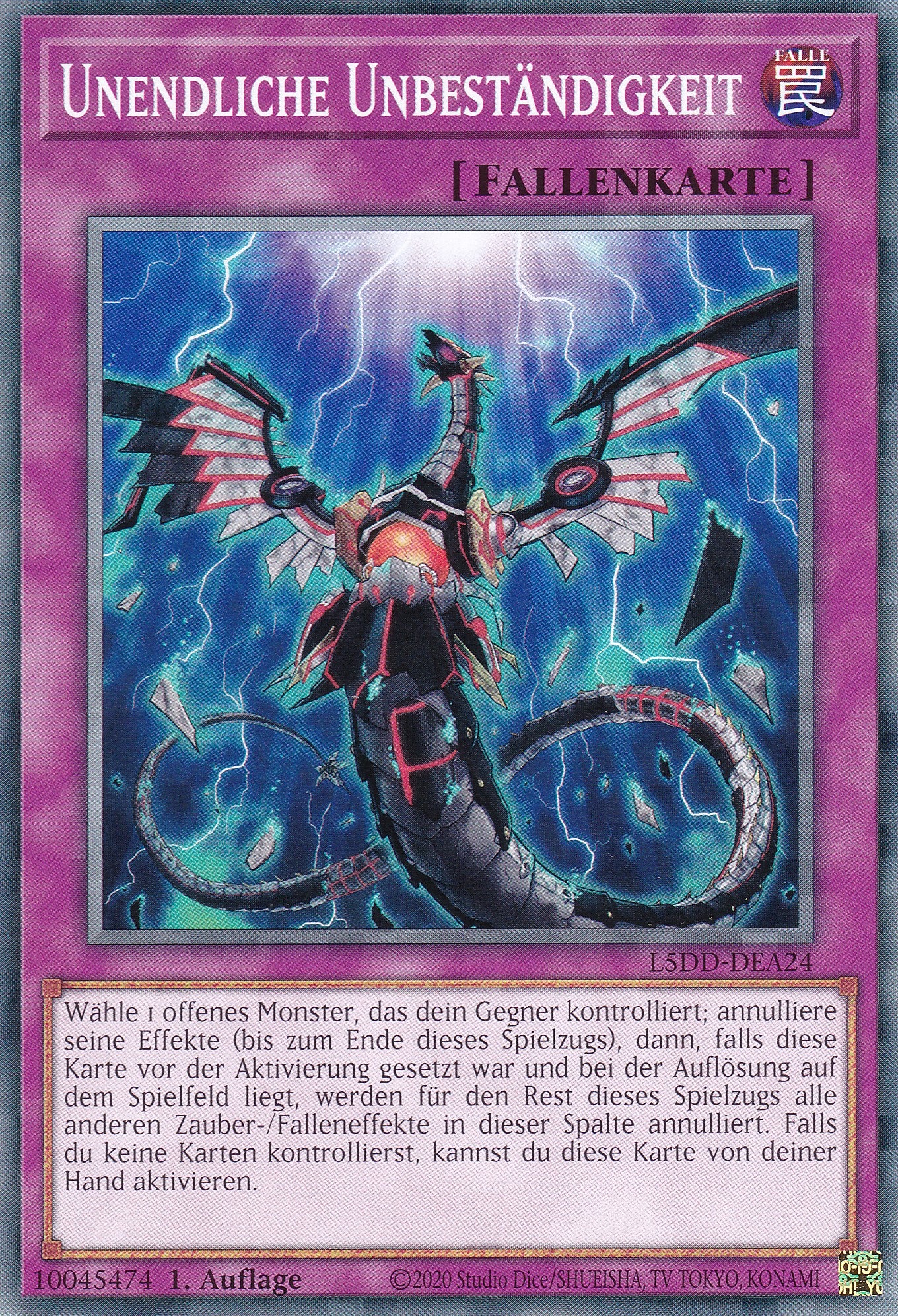 Unendliche Unbeständigkeit – L5DD-A24 – Common – DE – 1. Auflage – Legendary 5D's Decks
