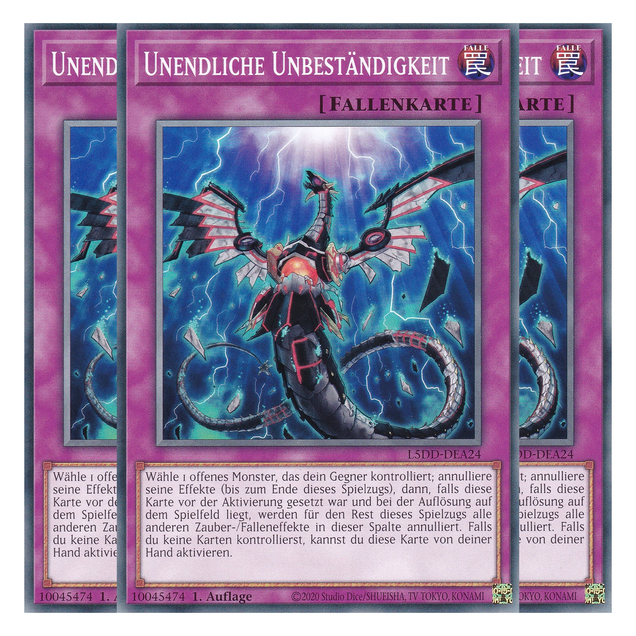 Unendliche Unbeständigkeit - L5DD-DEA24 - Common - Deutsch - 1. Auflage - Legendary 5D's Decks - Playset (3 Kopien)
