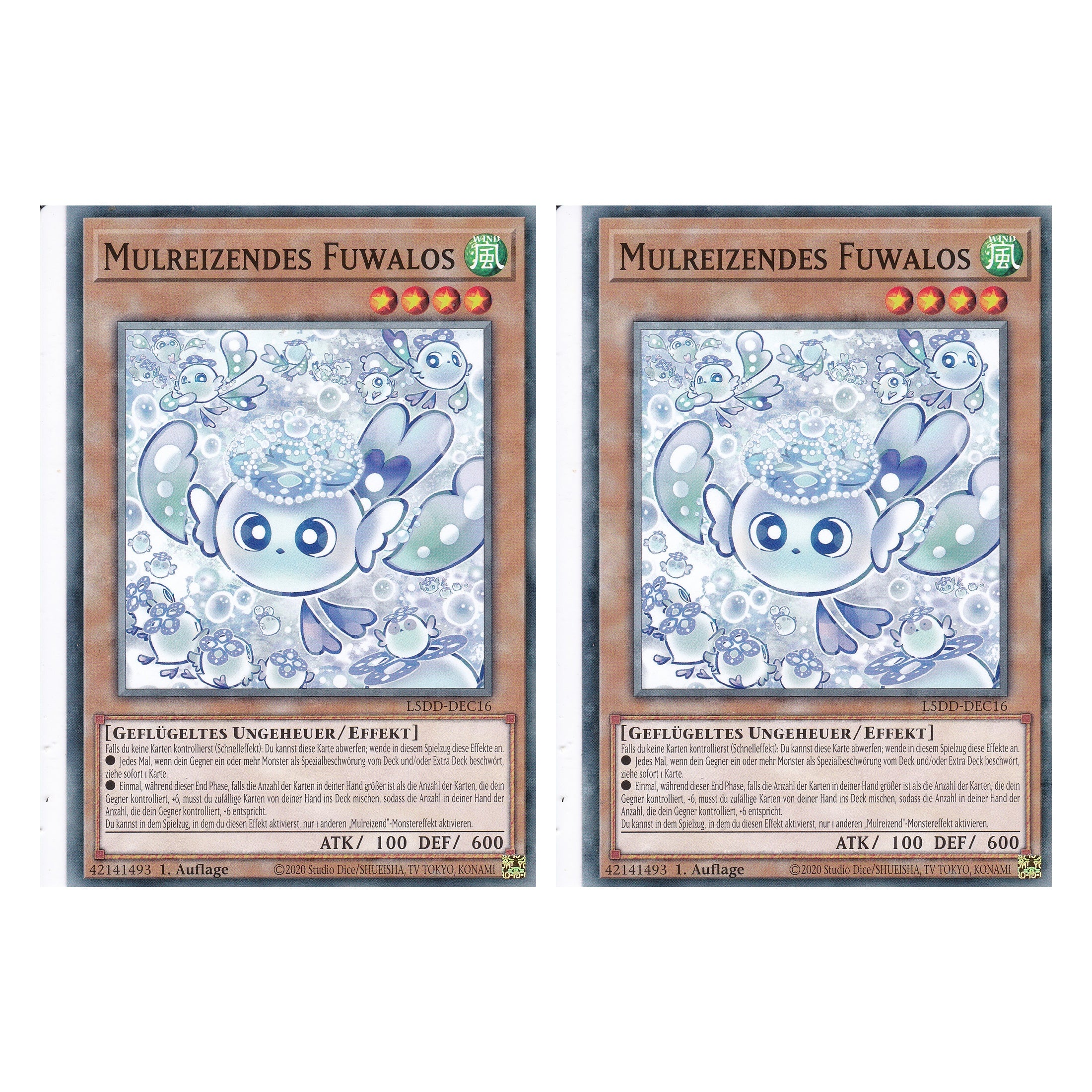 Mulreizendes Fuwalos - L5DD-DEC16 - Common - Deutsch - 1. Auflage - Legendary 5D's Decks - Duo Set (2 Stück) - Yu-Gi-Oh!