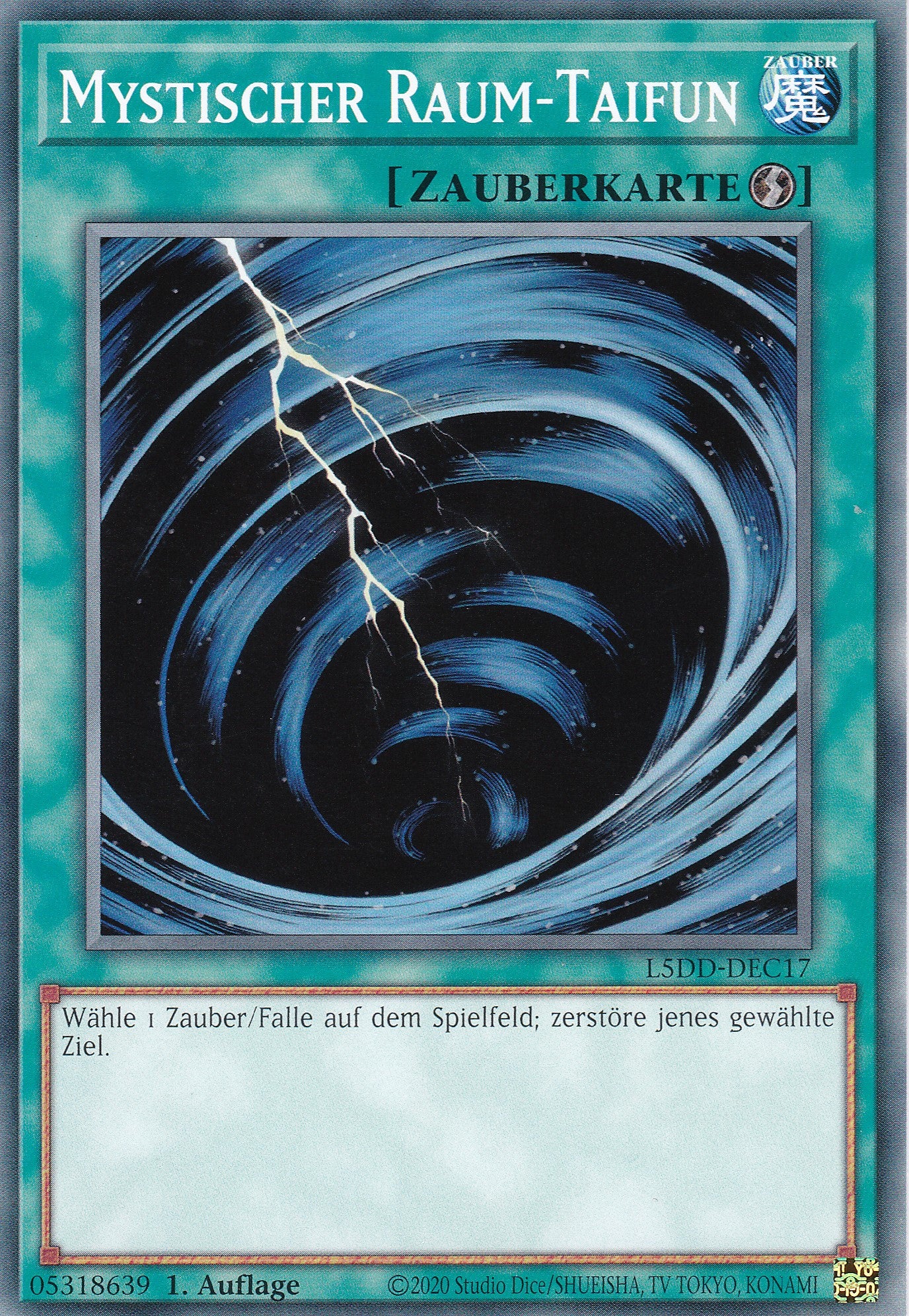 Mystischer Raum-Taifun – L5DD-C17 – Common – DE – 1. Auflage – Legendary 5D's Decks