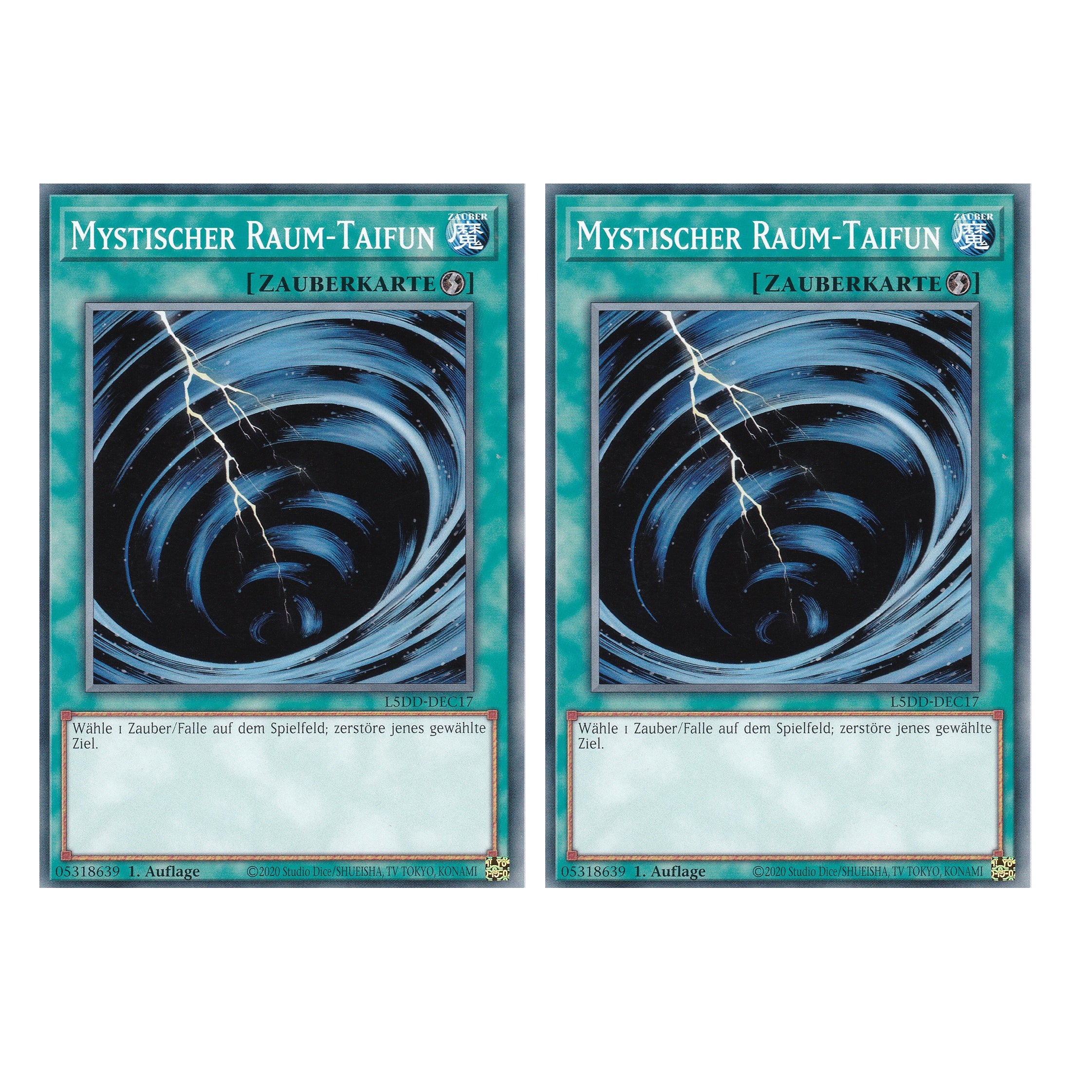 Mystischer Raum-Taifun - L5DD-DEC17 - Common - Deutsch - 1. Auflage - Legendary 5D's Decks - Duo Set (2 Stück) - Yu-Gi-Oh!