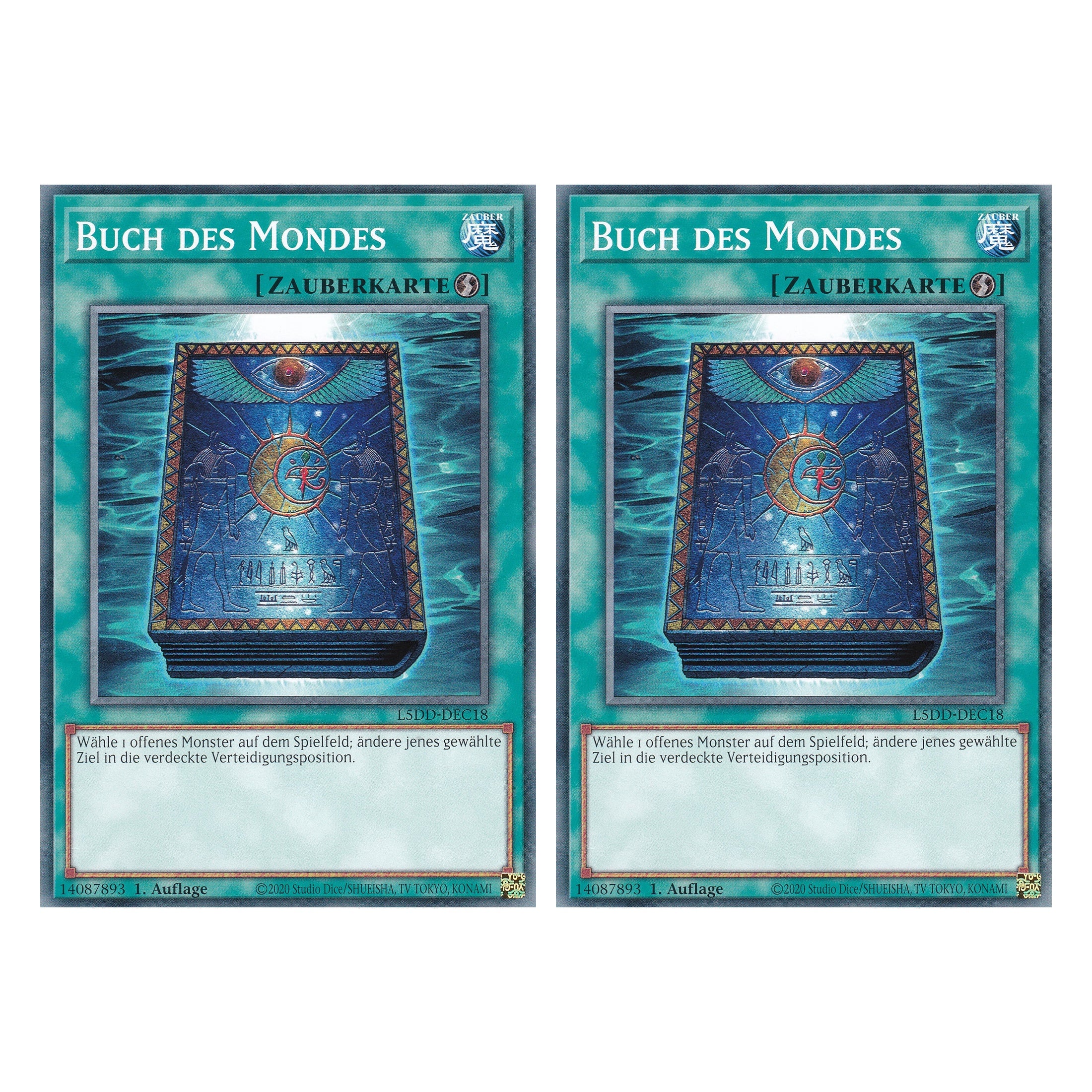Buch des Mondes - L5DD-DEC18 - Common - Deutsch - 1. Auflage - Legendary 5D's Decks - Duo Set (2 Stück) - Yu-Gi-Oh!