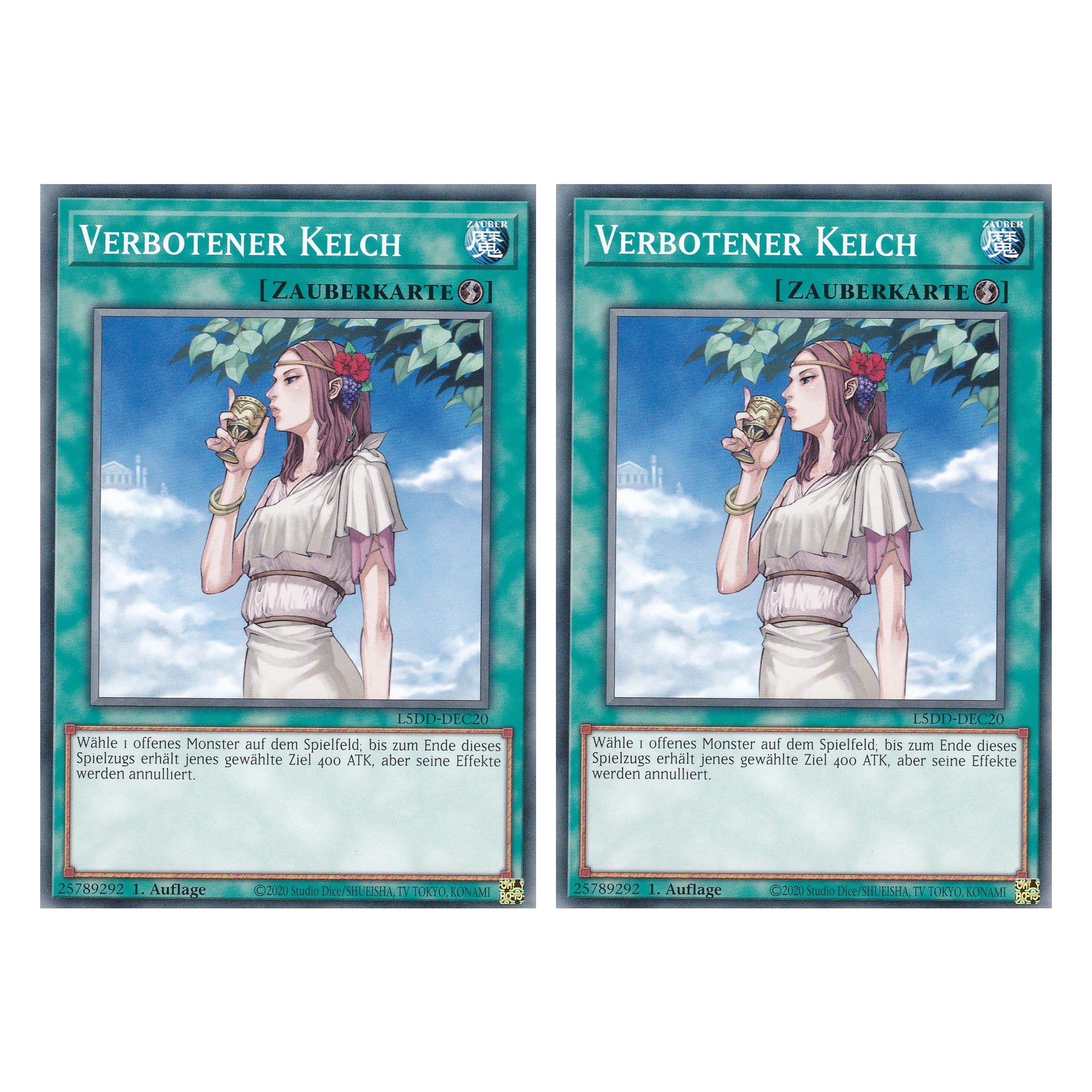 Verbotener Kelch - L5DD-DEC20 - Common - Deutsch - 1. Auflage - Legendary 5D's Decks - Duo Set (2 Stück) - Yu-Gi-Oh!