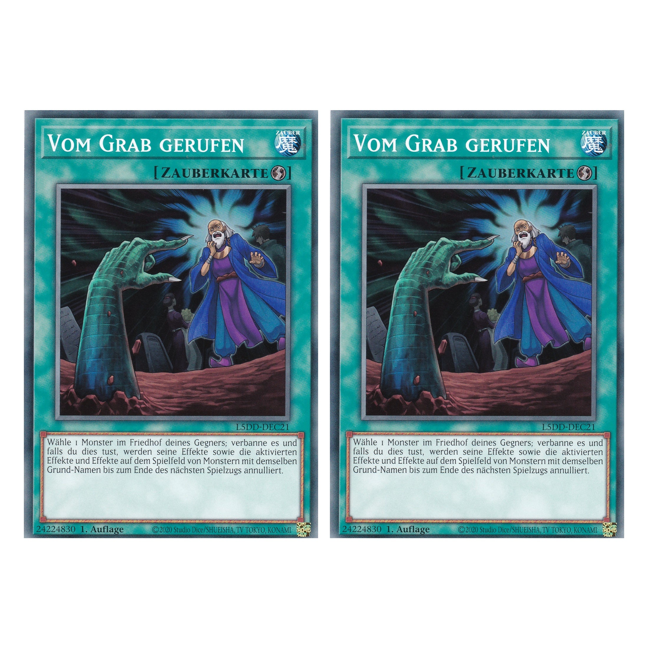 Vom Grab gerufen - L5DD-DEC21 - Common - Deutsch - 1. Auflage - Legendary 5D's Decks - Duo Set (2 Stück) - Yu-Gi-Oh!