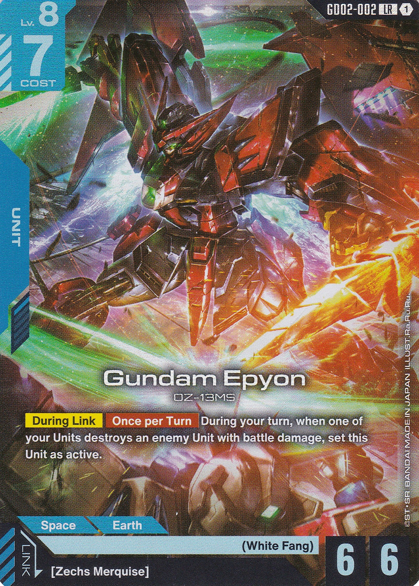 Gundam Epyon OZ-13MS - GD02-002 - Legend Rare - Englisch - Dual Impact [GD02] - GUNDAMN - TCG
