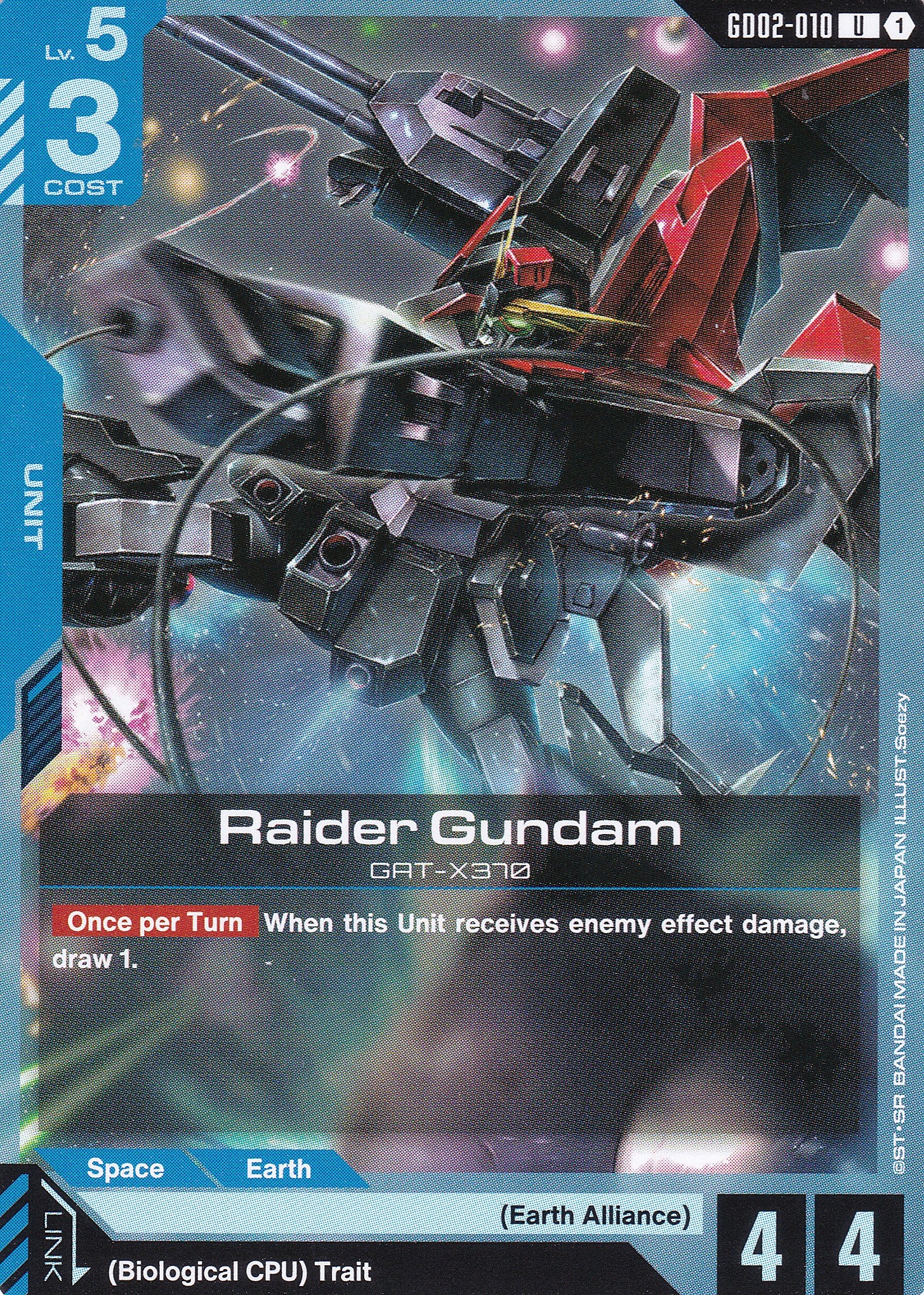 Raider Gundam GAT-X370 - GD02-010 - Uncommon - Englisch - Dual Impact [GD02] - GUNDAMN - TCG