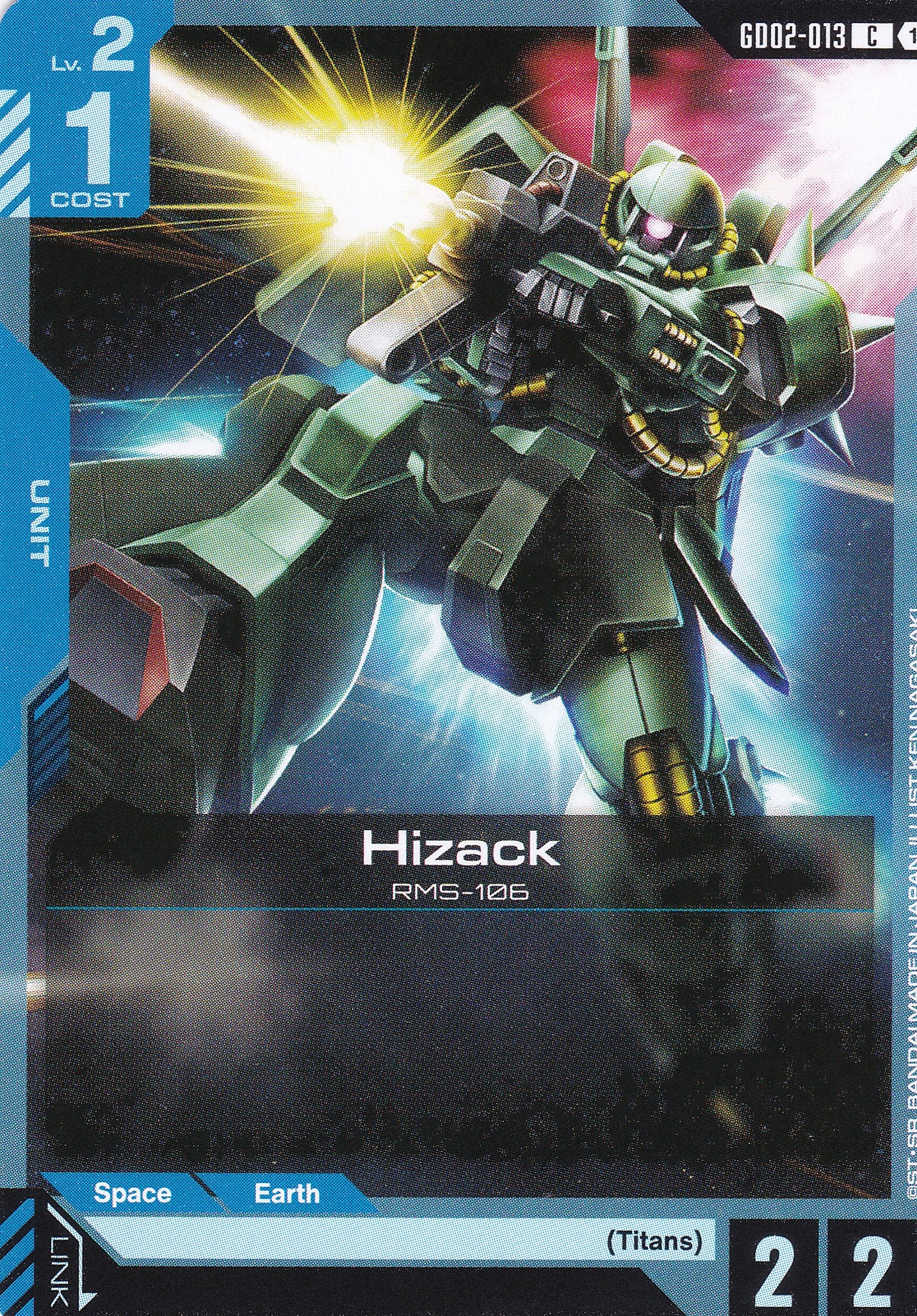 Hizack RMS-106 - GD02-013 - Common - Englisch - Dual Impact [GD02] - GUNDAMN - TCG