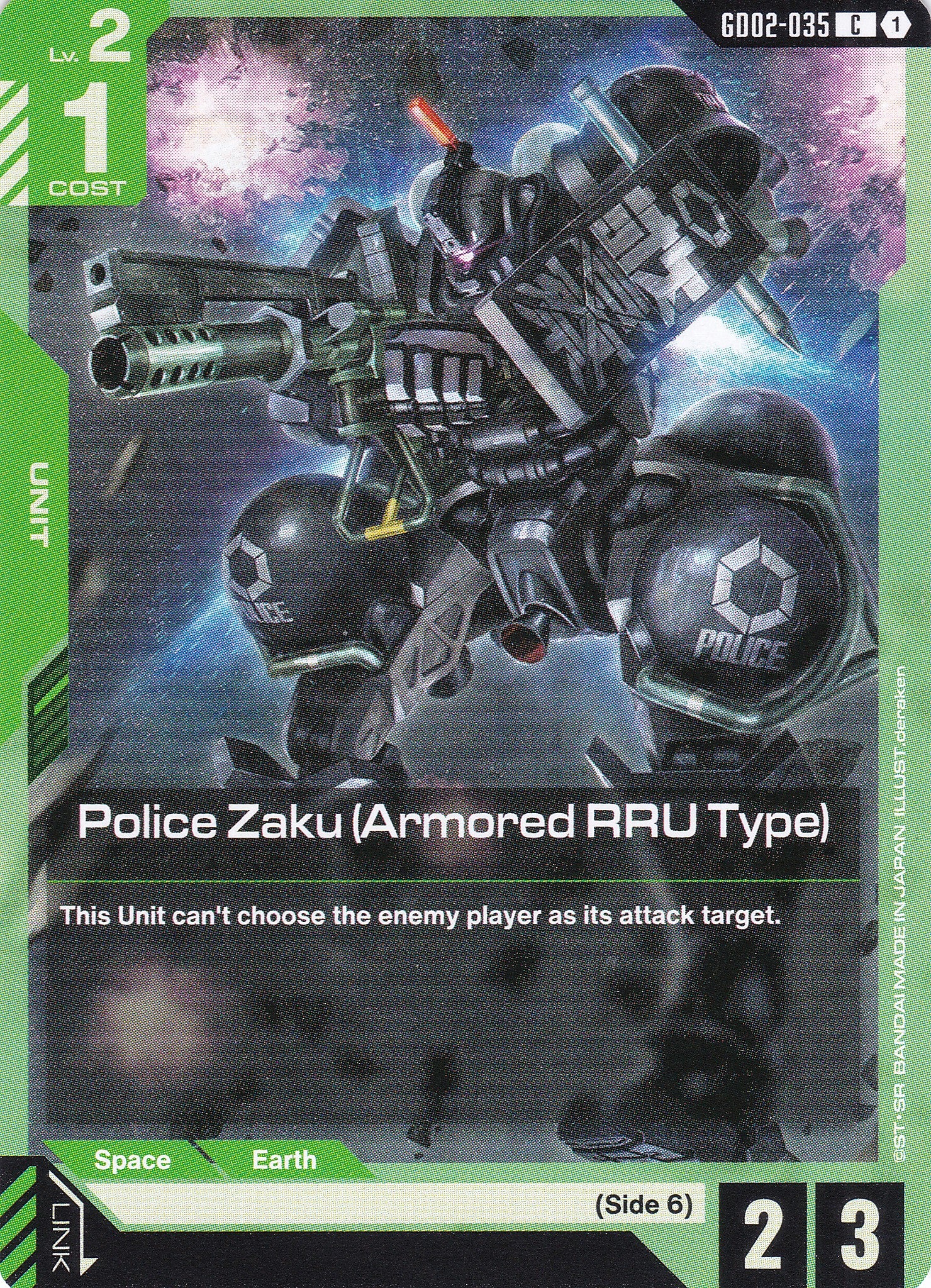 Police Zaku (Armored RRU Type) - GD02-035 - Common - Englisch - Dual Impact [GD02] - GUNDAMN - TCG
