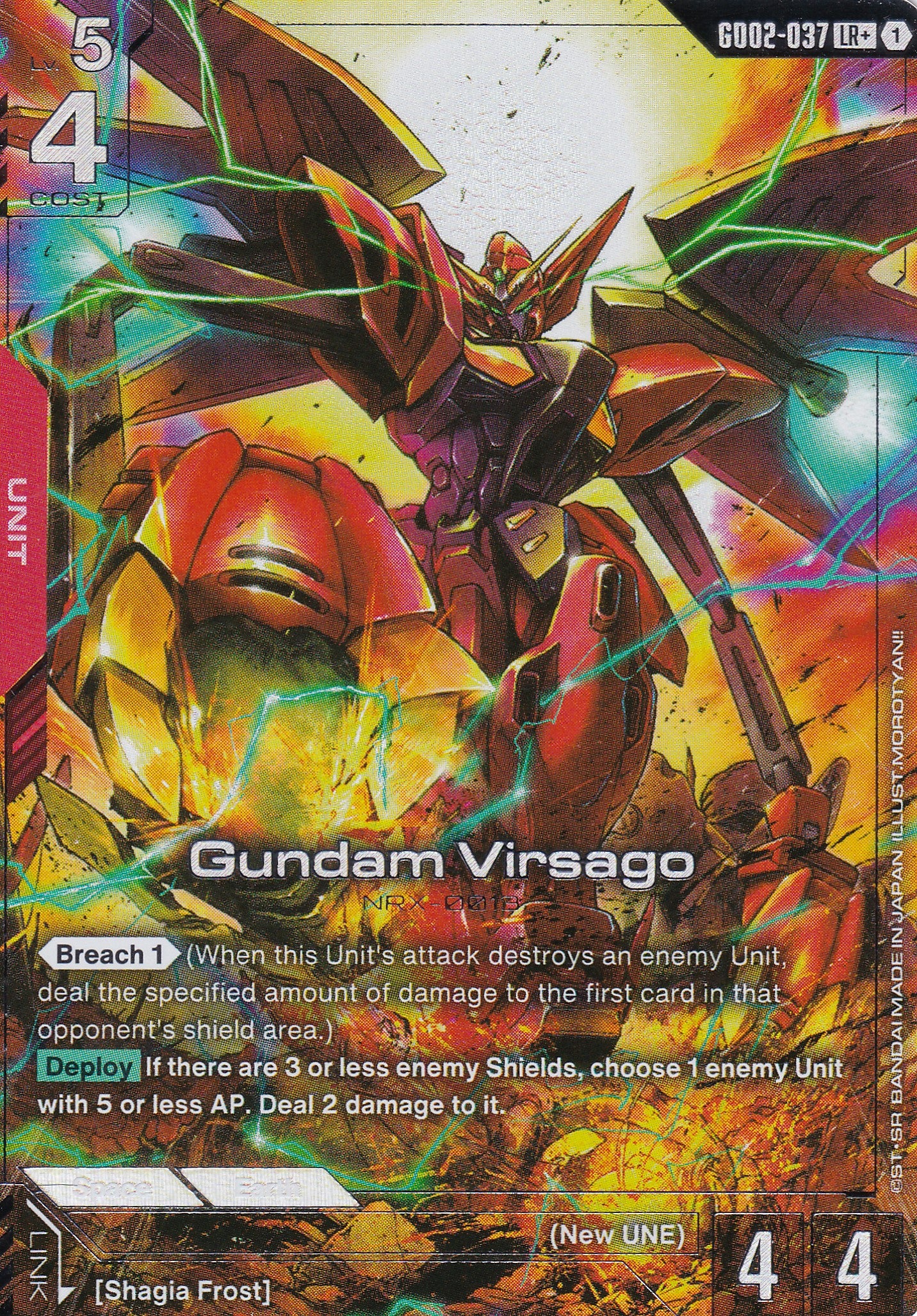 Gundam Virsago NRX-0013 - GD02-037-AA - Legend Rare - Englisch - Dual Impact [GD02] - GUNDAMN - TCG
