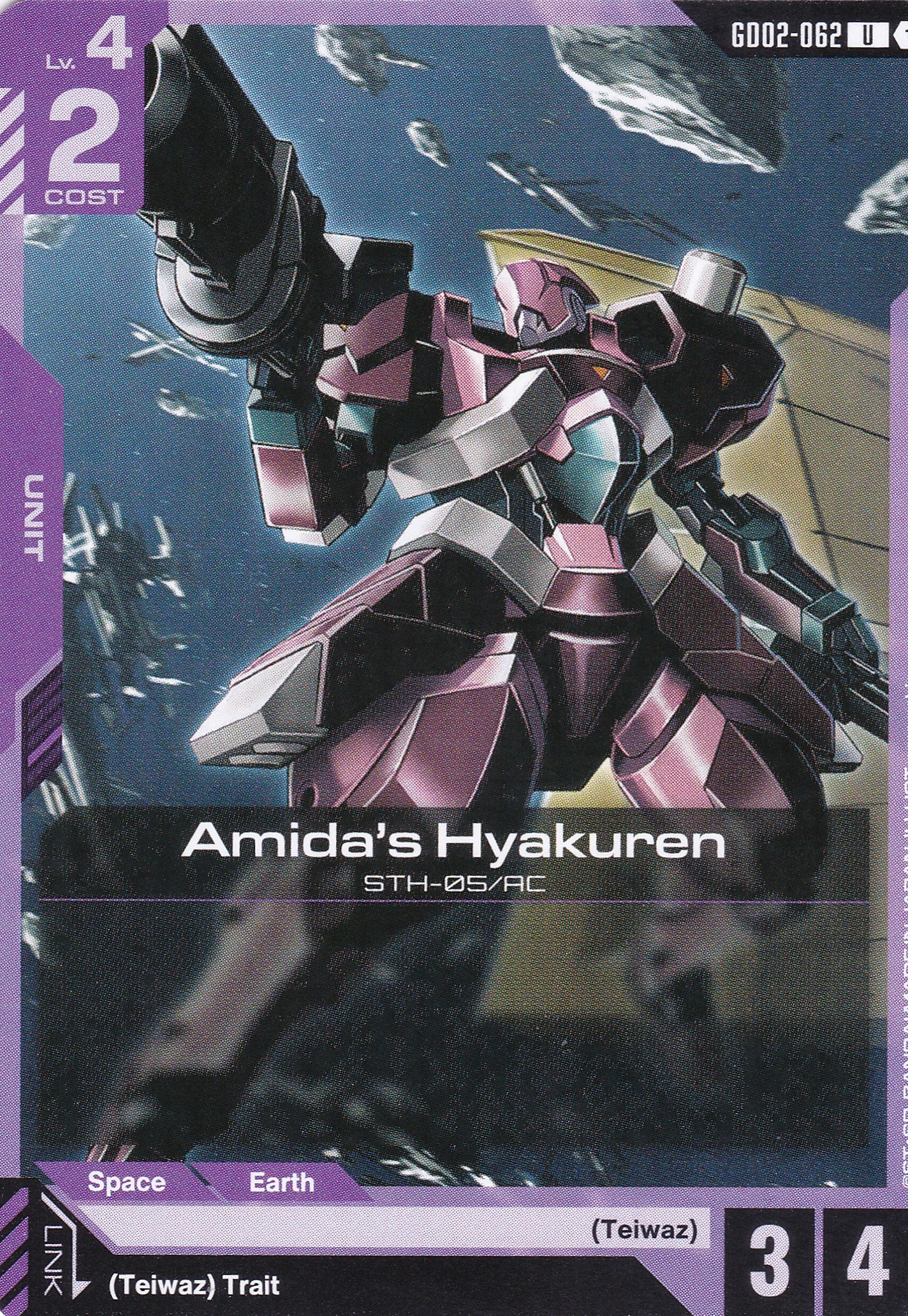 Amida's Hyakuren - GD02-062 - Uncommon - Englisch - Dual Impact [GD02] - GUNDAMN - TCG